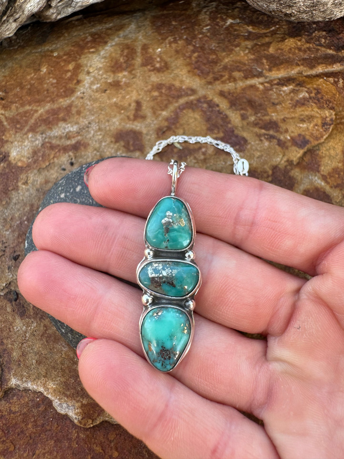 Campitos Turquoise & Pyrite Necklace 💎
