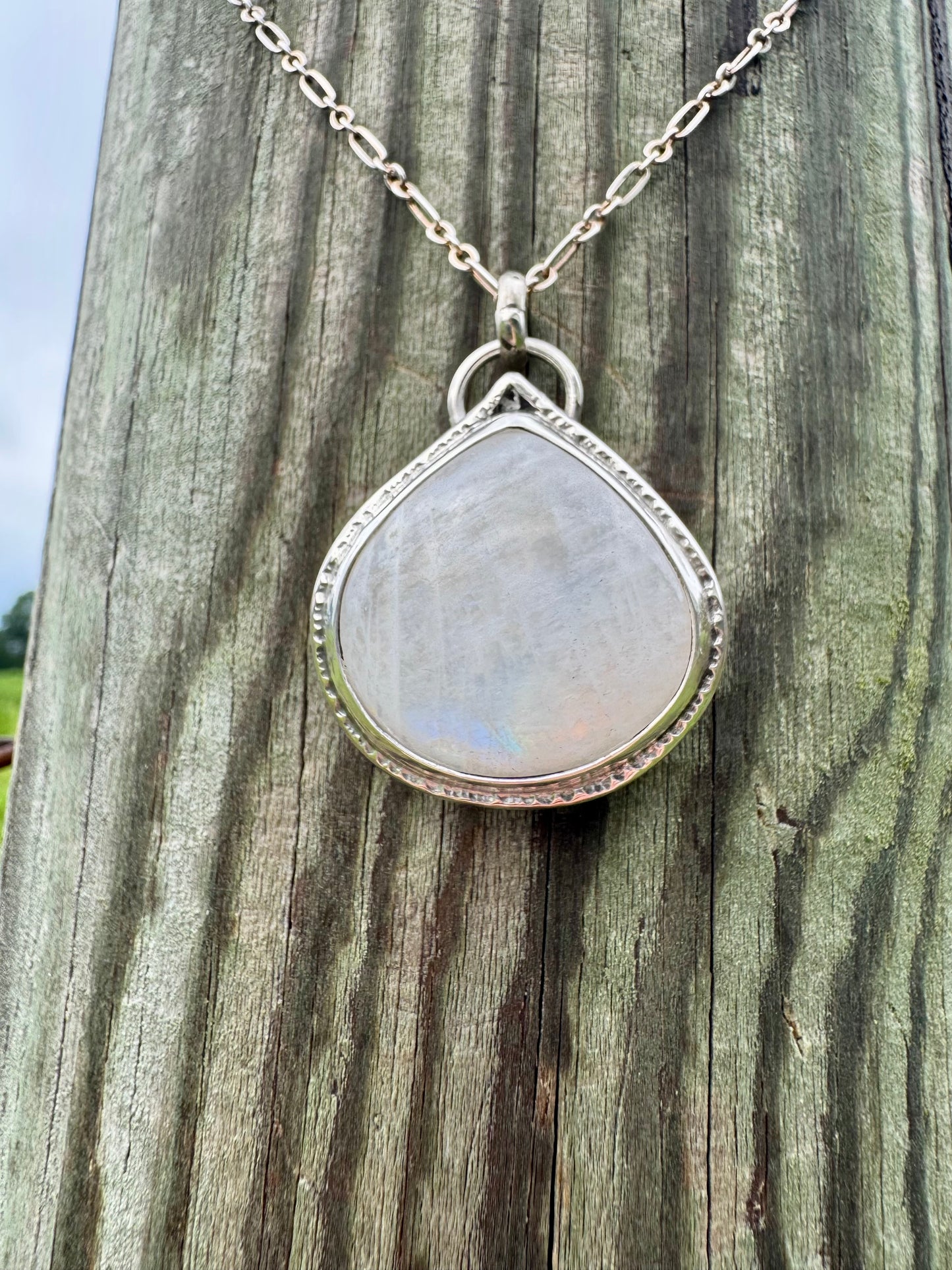 Moonstone Pear Pendant