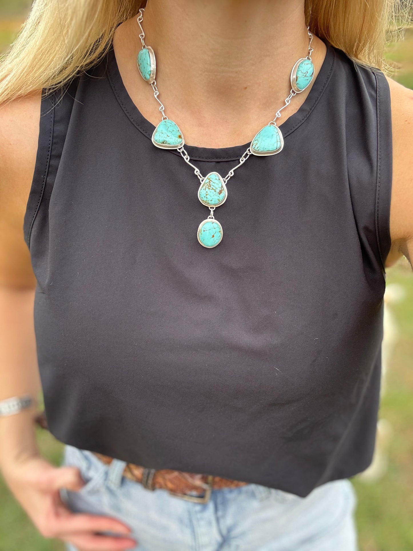 Tyrone Turquoise Statement necklace