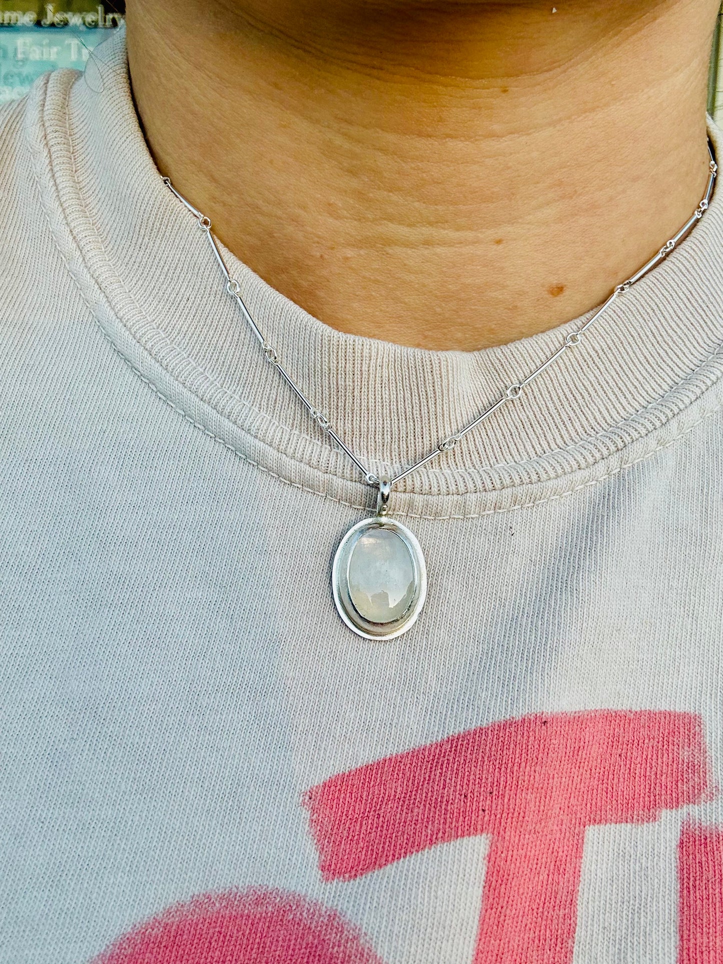 Dainty Moonstone Necklace