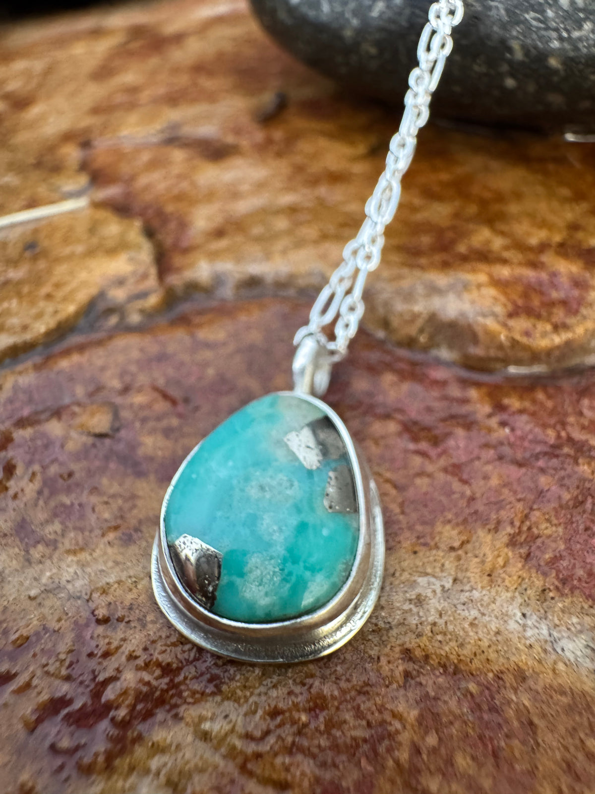 Dainty Campitos Turquoise Pendant