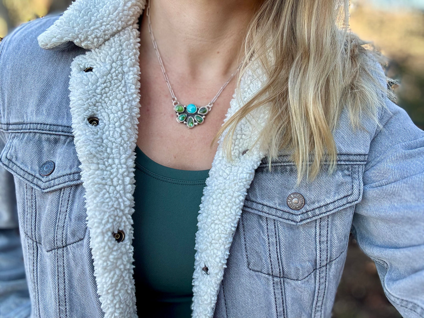 Sonoran Gold cluster necklace