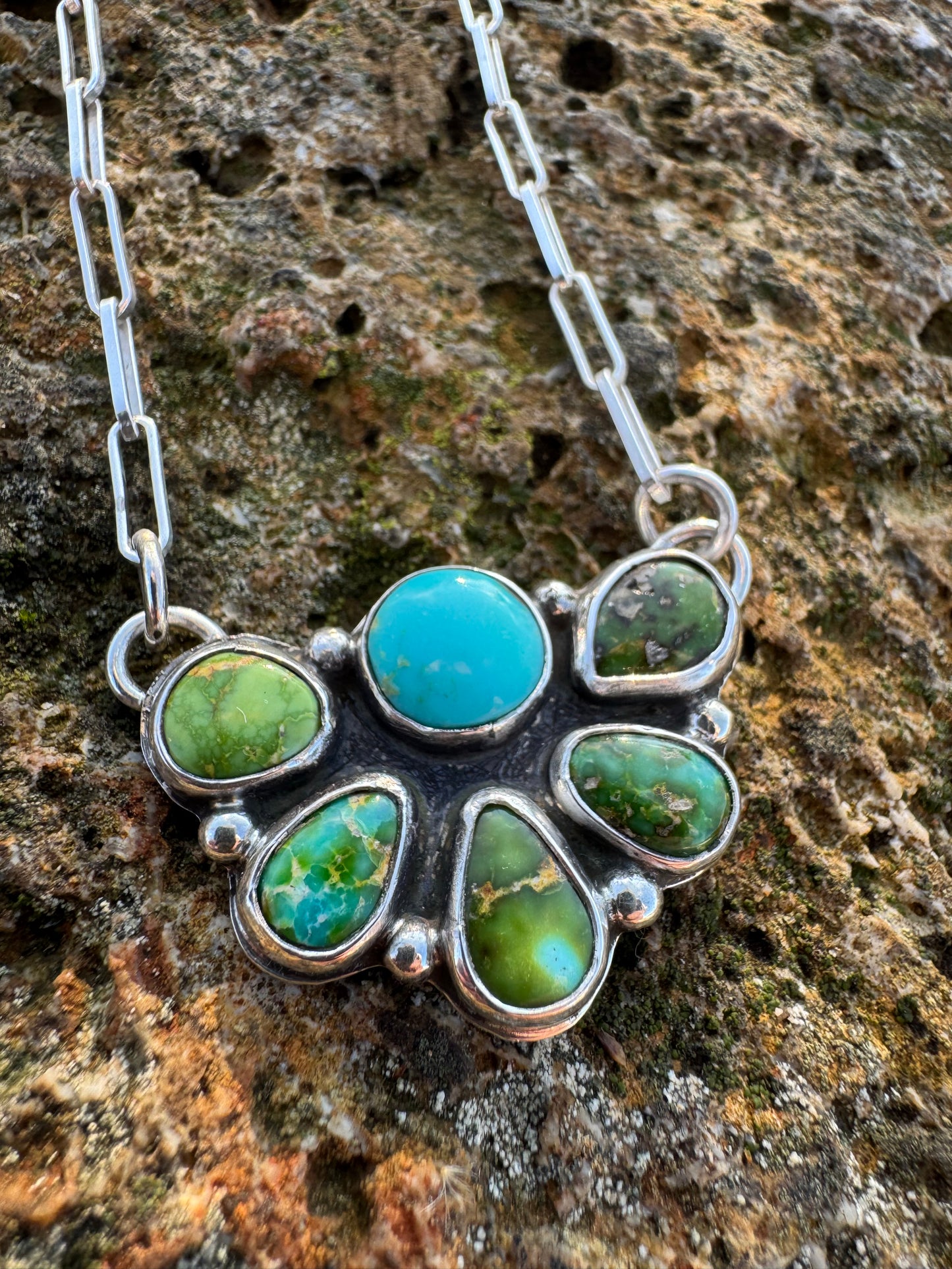 Sonoran Gold cluster necklace