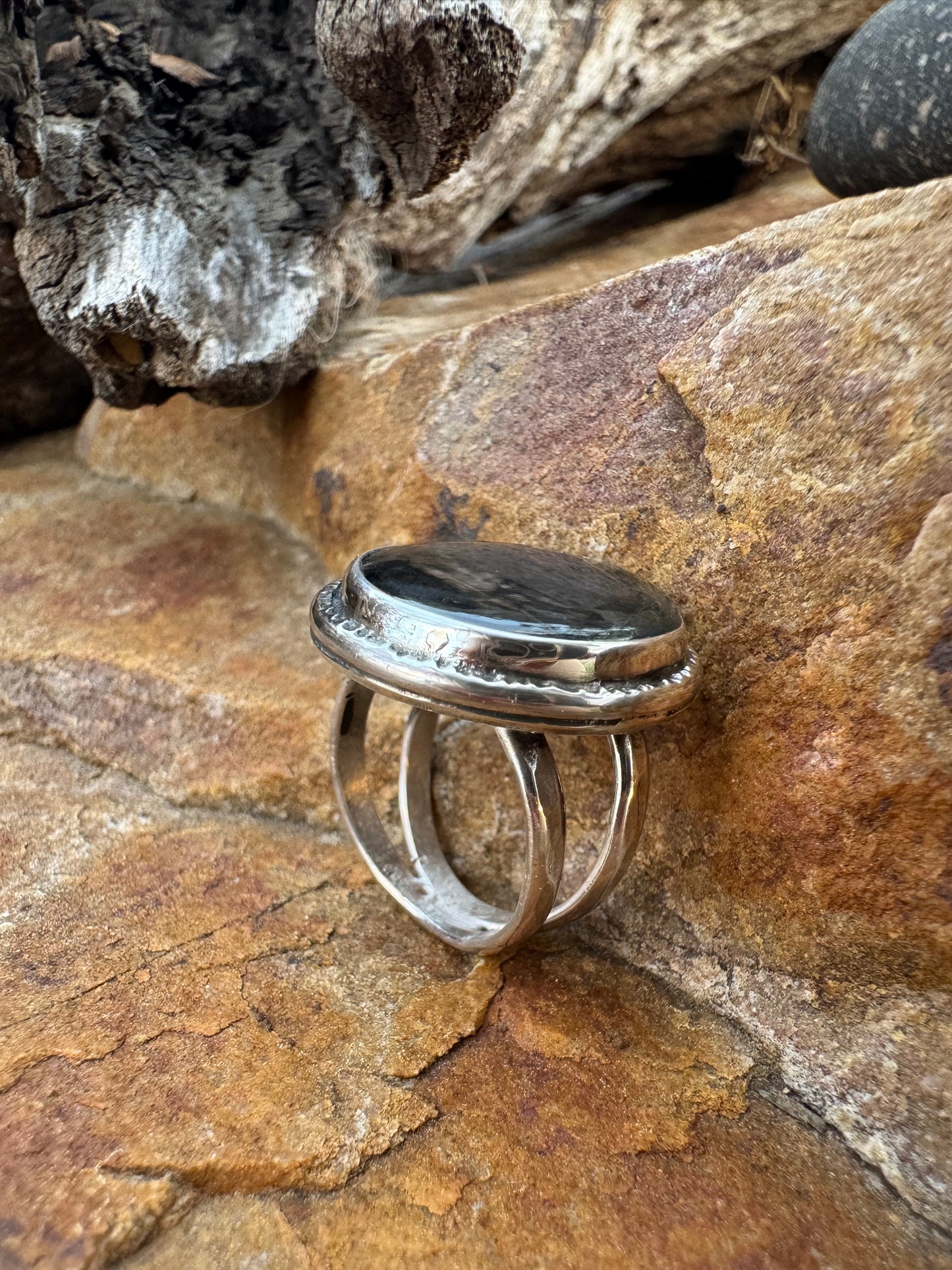 Purple Labradorite Ring