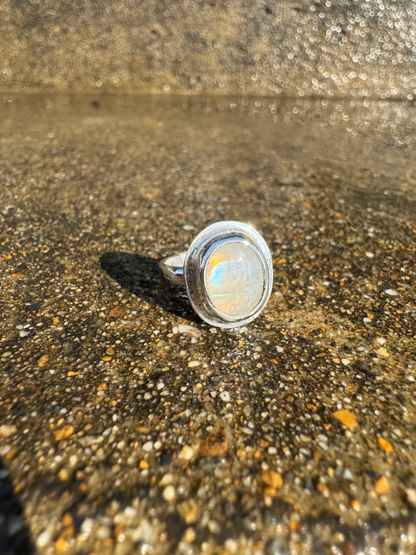 Moonstone pinky ring for Melissa