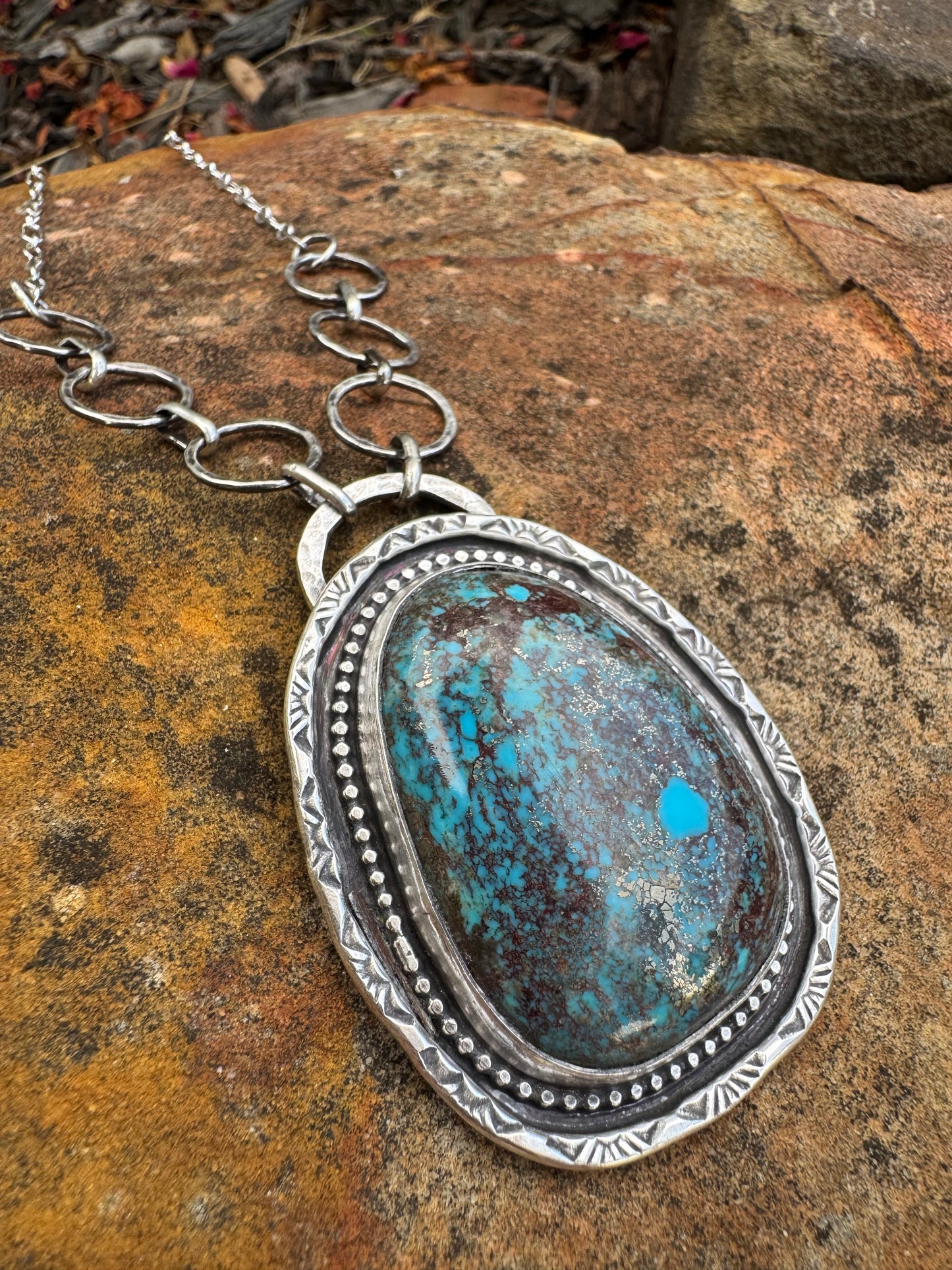 Large High Grade Kingman Turquoise Necklace