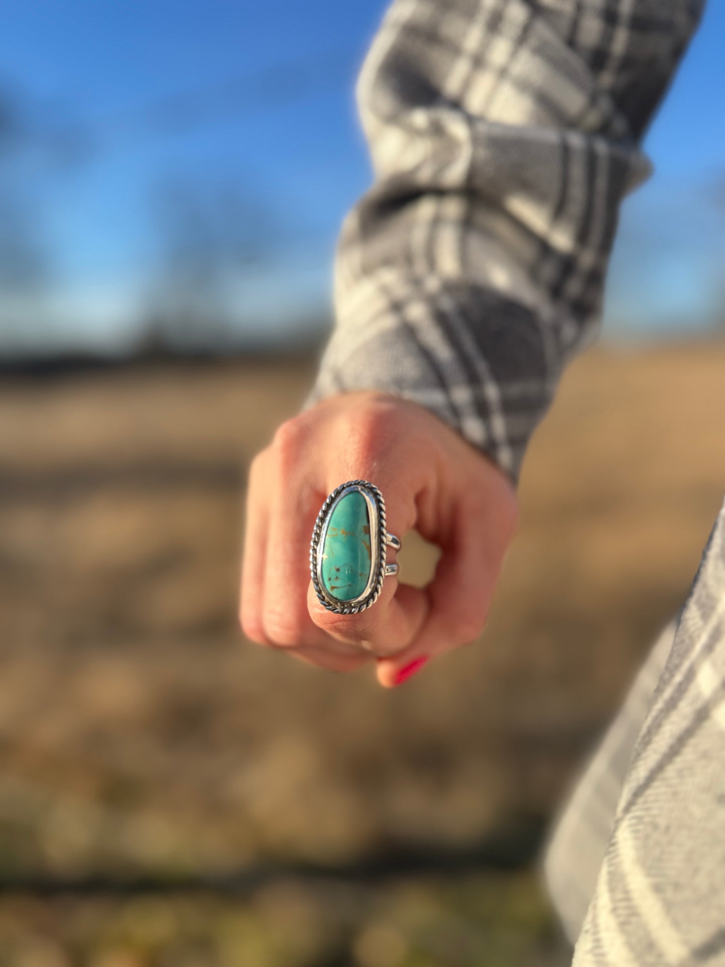 Tyrone turquoise ring size 8.5