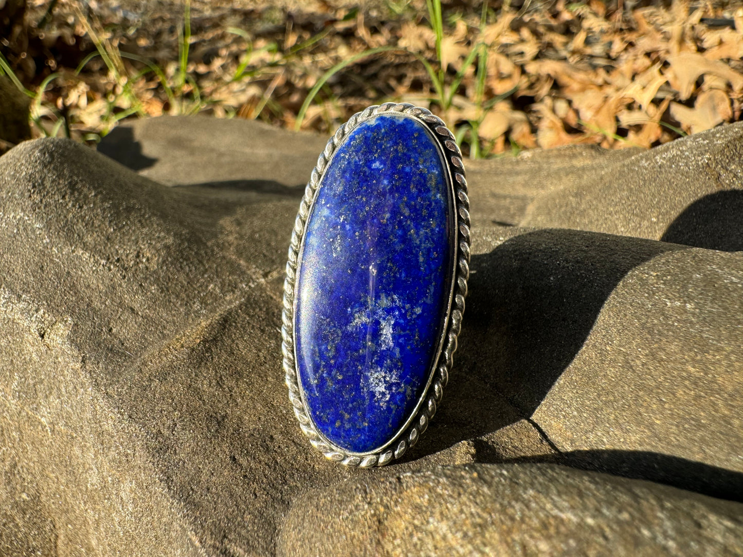 Oval lapis ring size 6.5