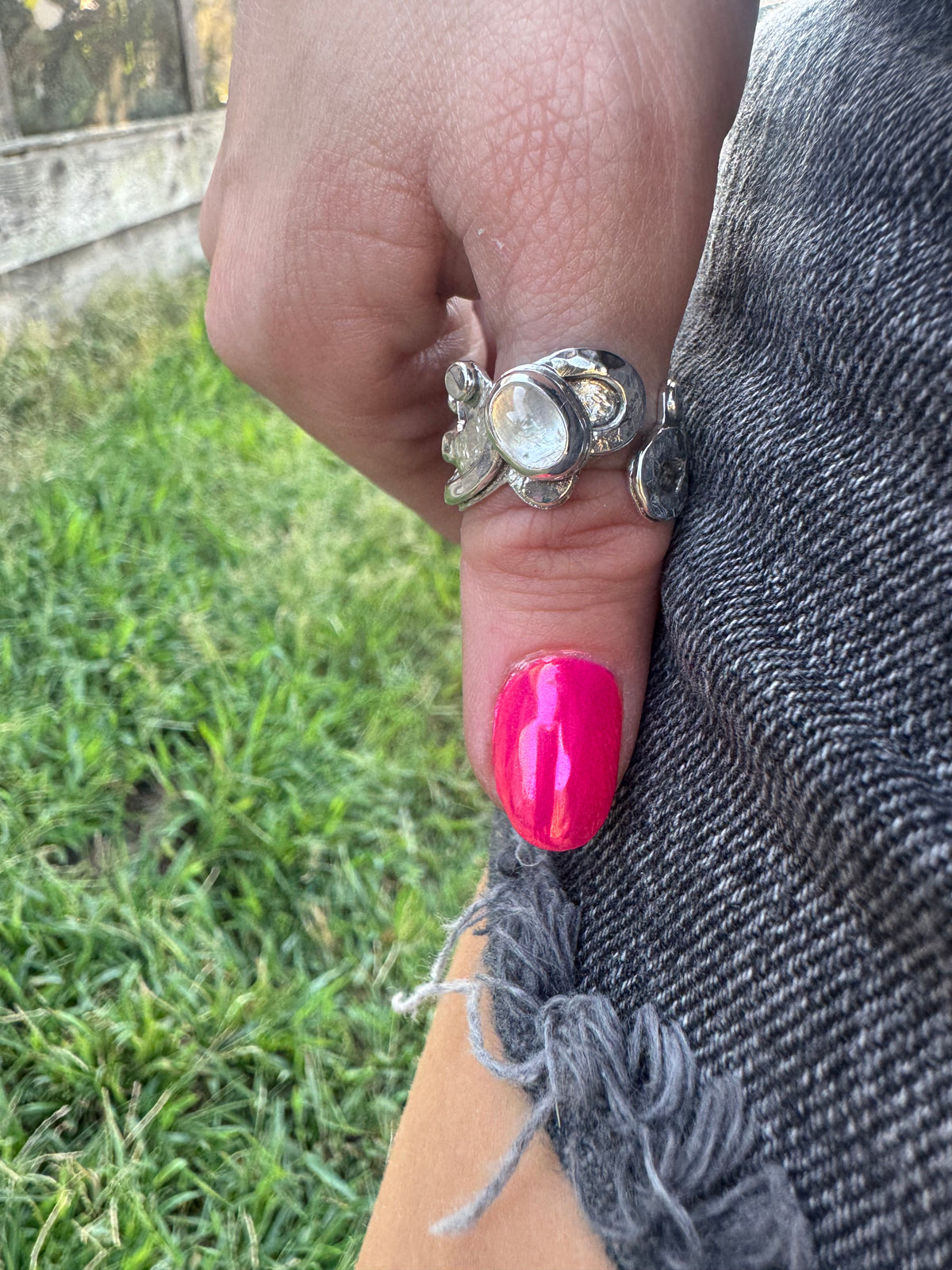 Moonstone Woodland Ring