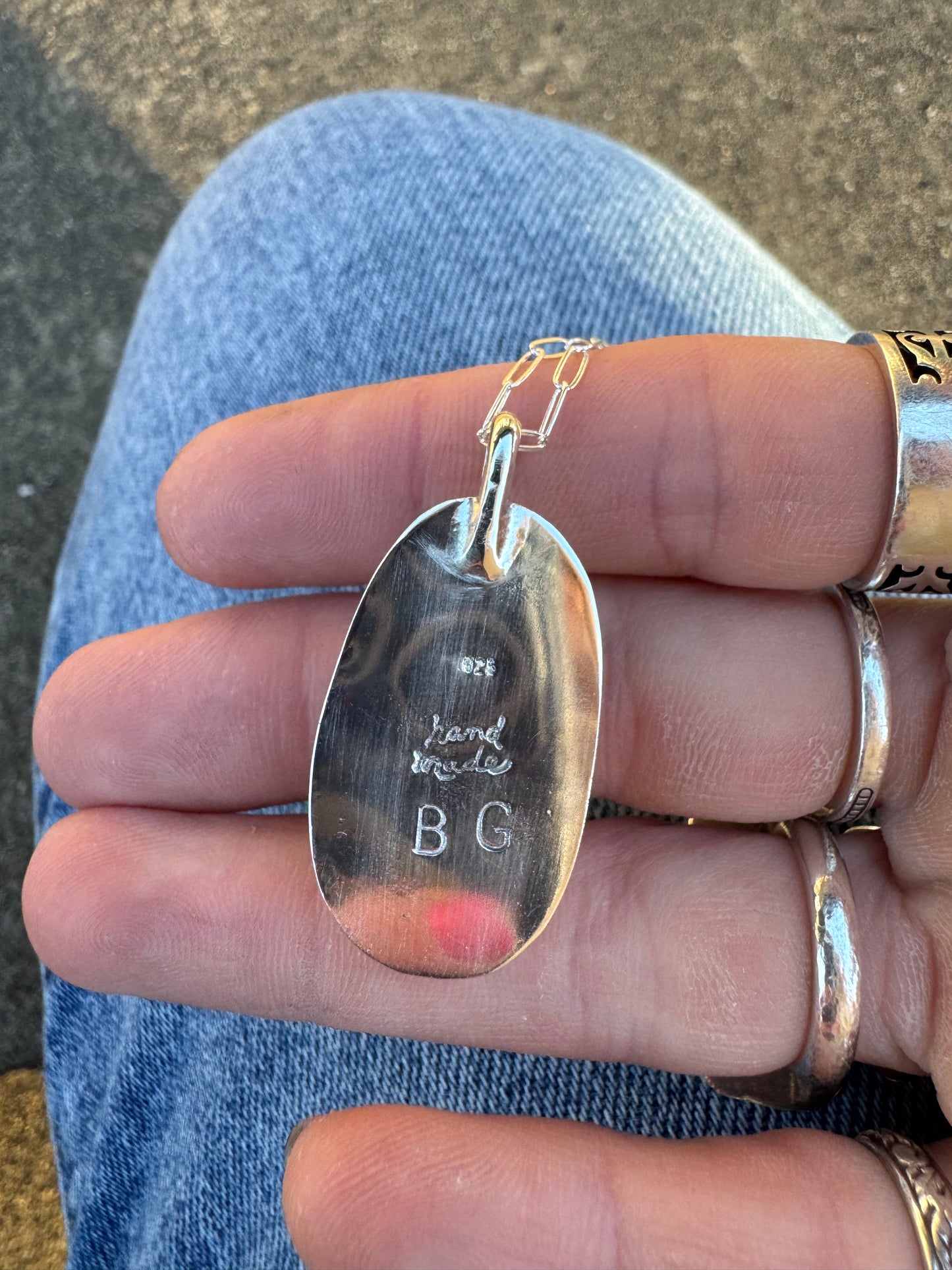 Tyrone turquoise pendant