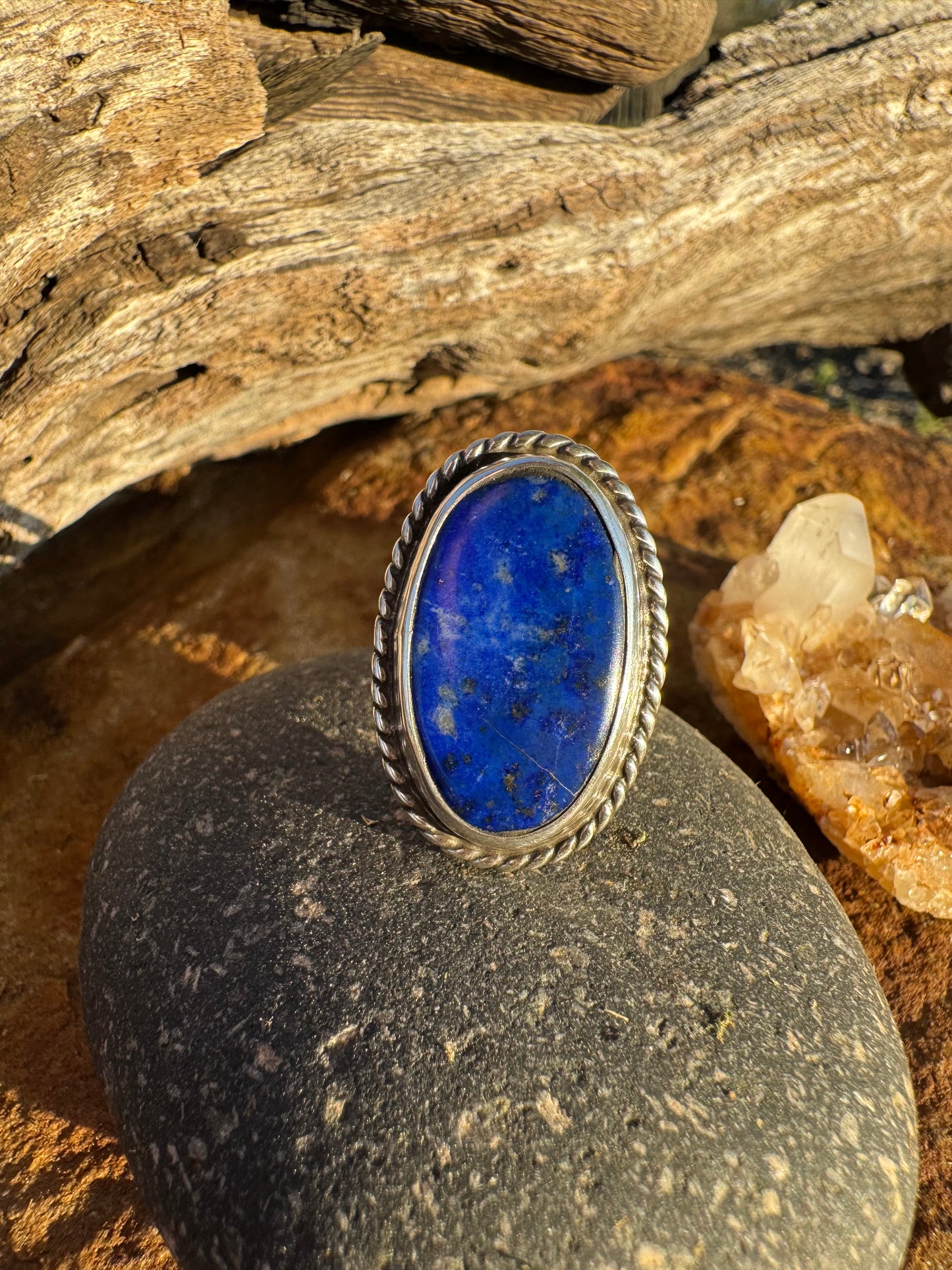 Royal Blue Lapis Lazuli Ring size 9