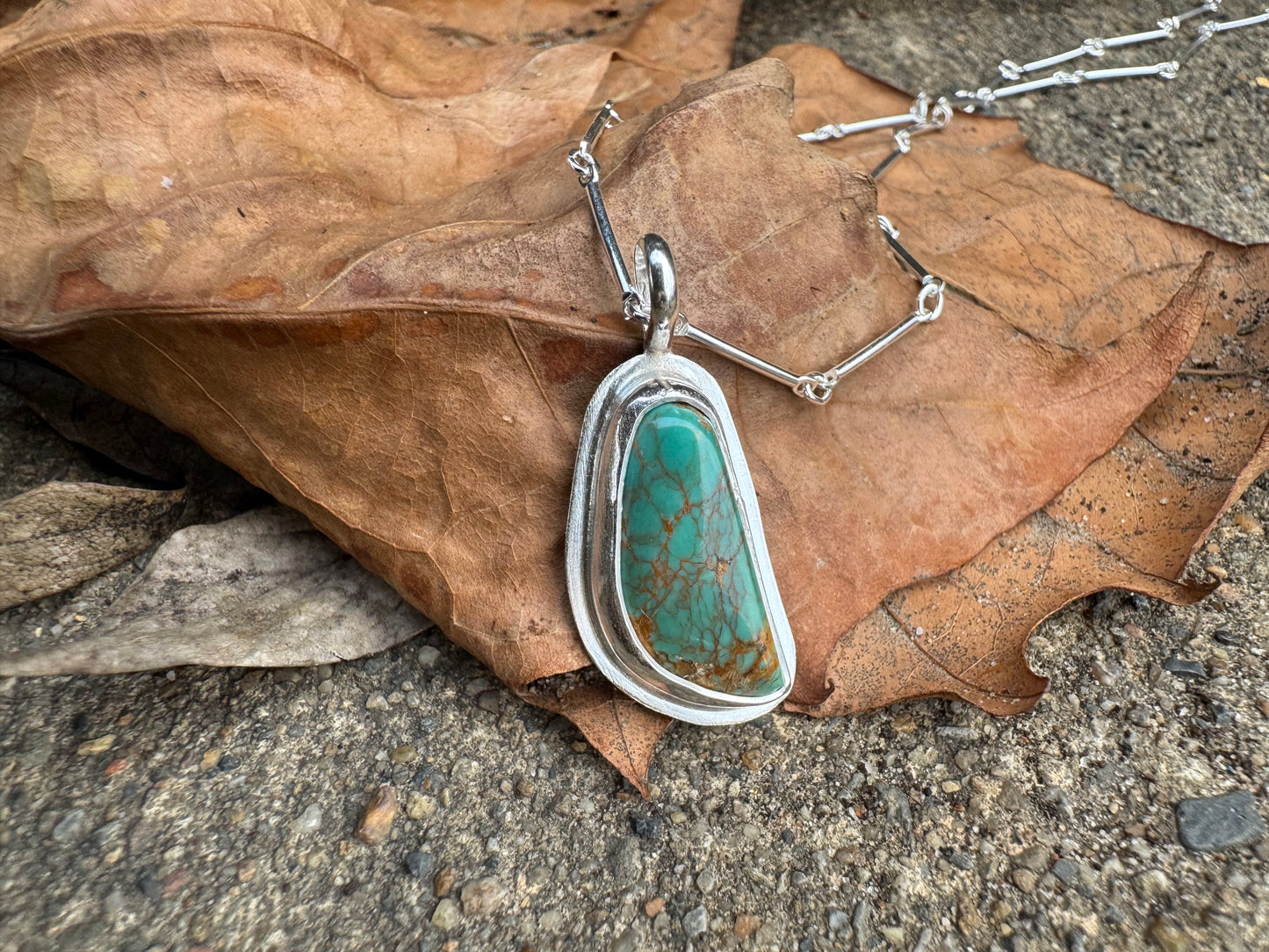 Kingman turquoise Dainty pendant