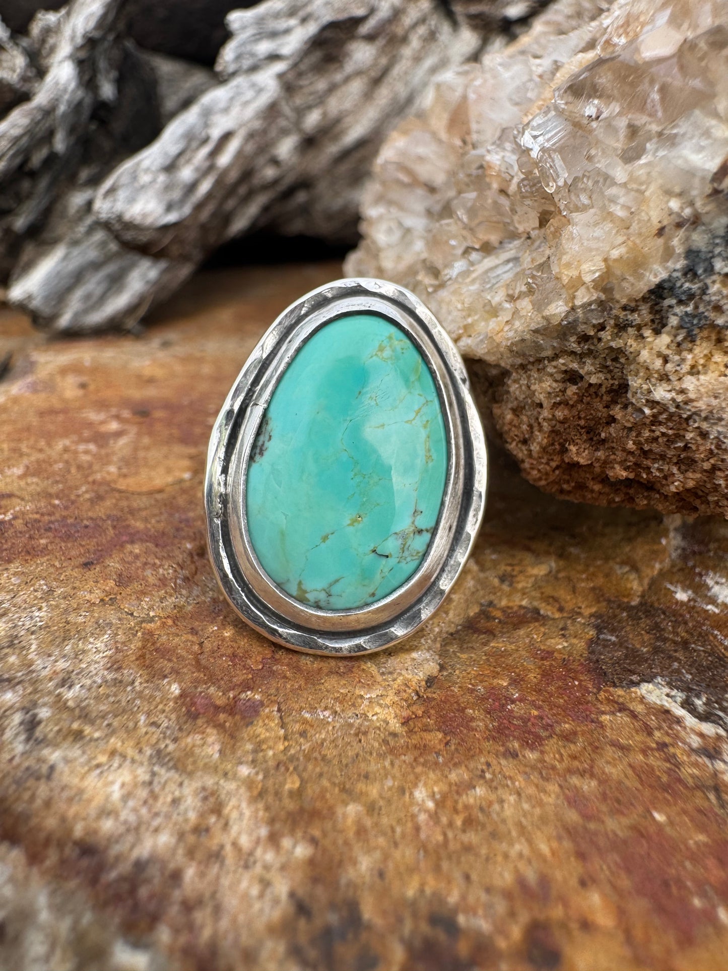 Tyrone Turquoise Statement ring size 7