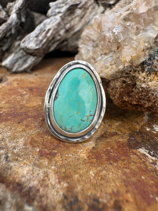 Tyrone Turquoise Statement ring size 7