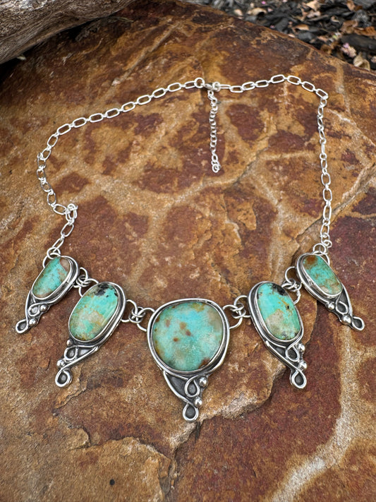 Tyrone turquoise Statement Necklace