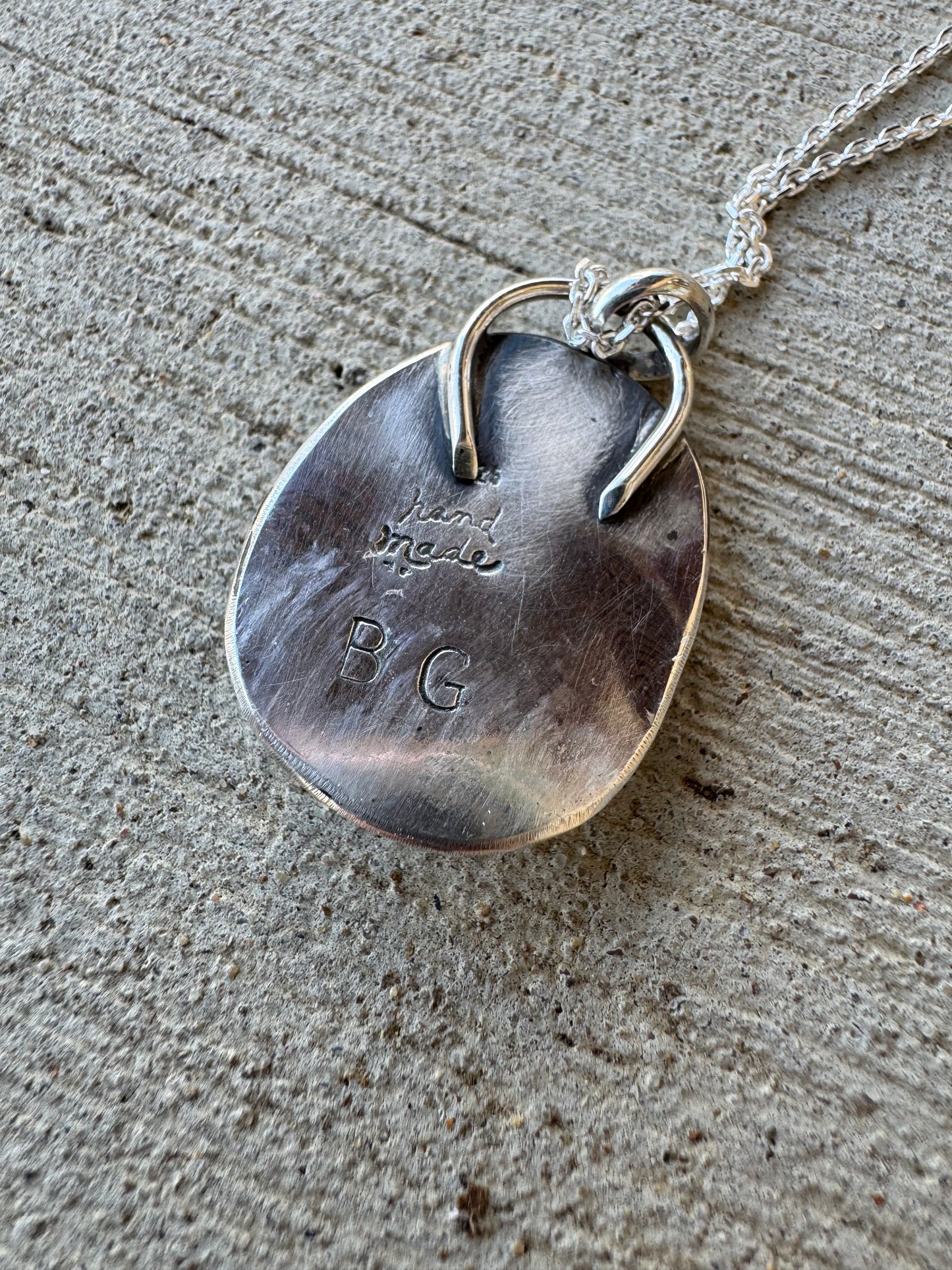 White Buffalo Turquoise Pendant