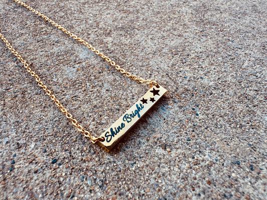 Shine Bright Gold Stainless Steel Necklace