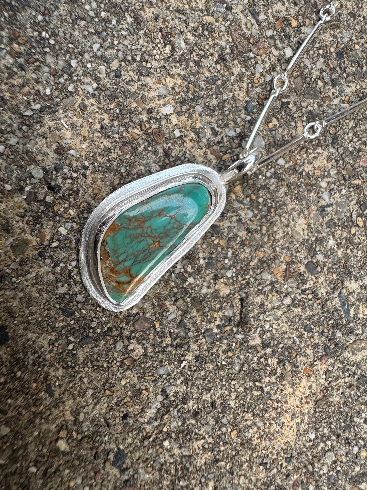 Kingman turquoise Dainty pendant