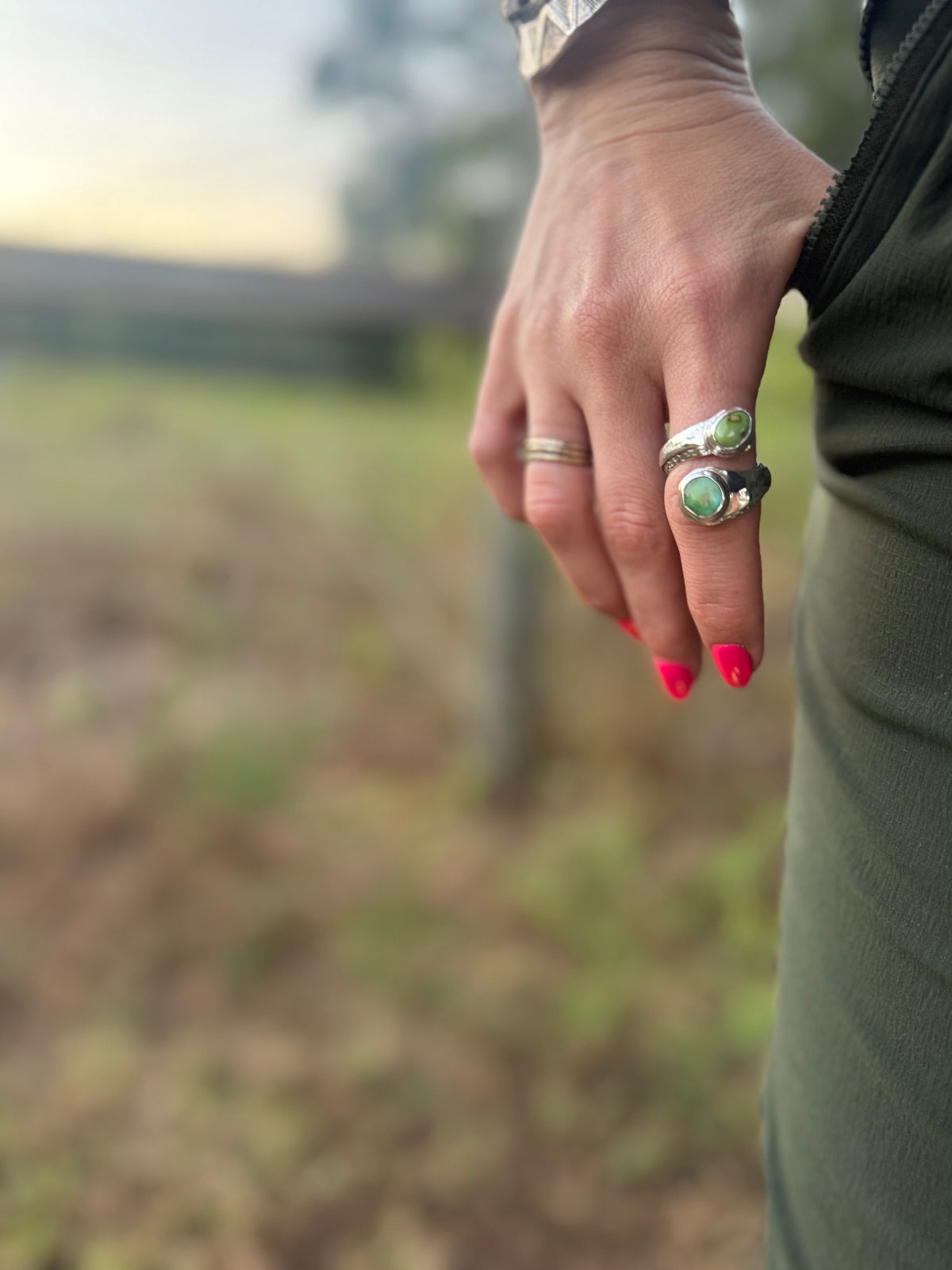 Earth and Stone Adjustable Ring