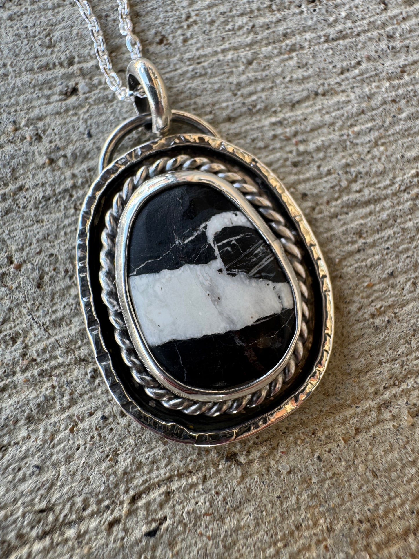 White Buffalo Turquoise Pendant