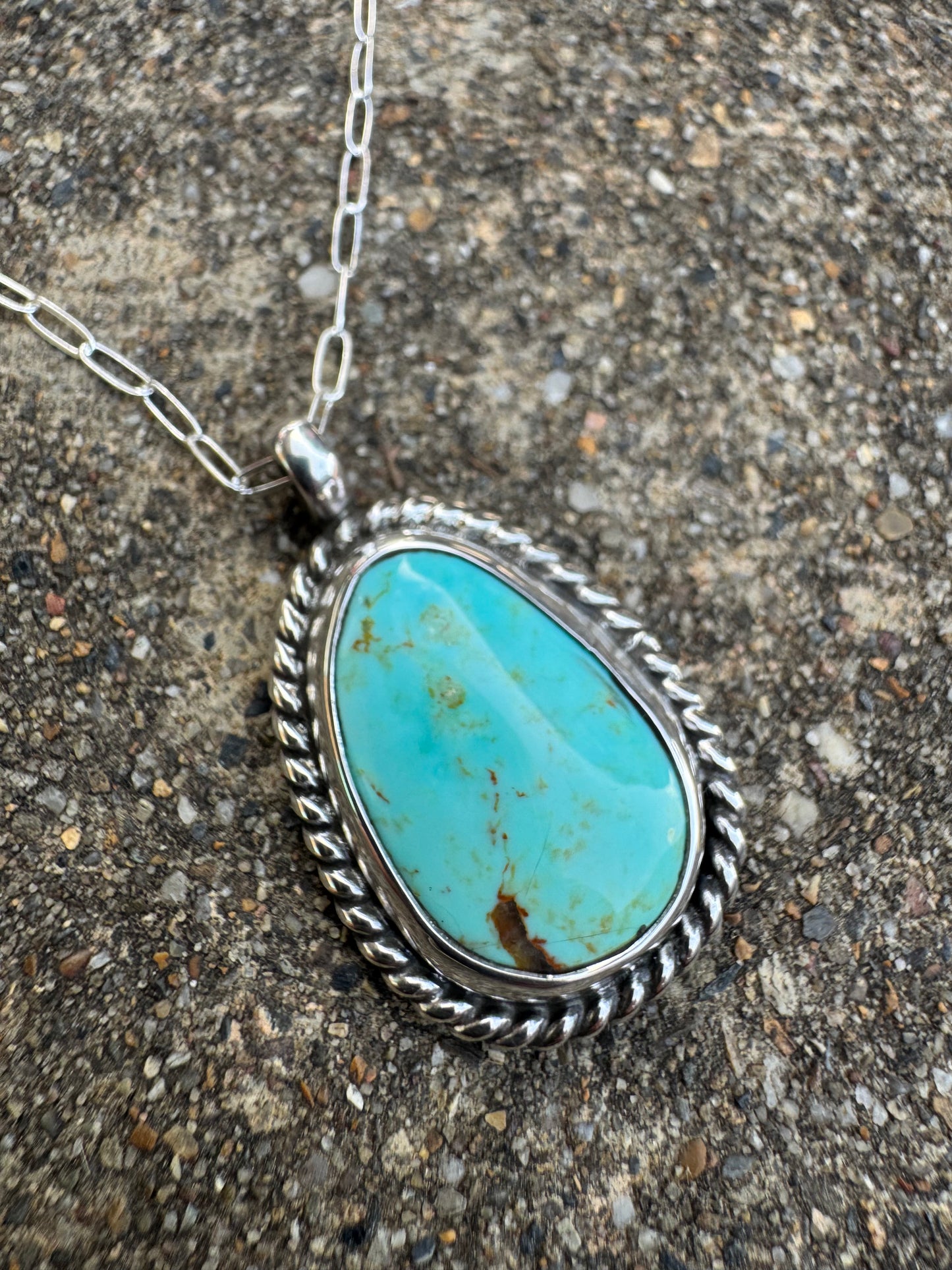 Tyrone Turquoise Sterling silver necklace