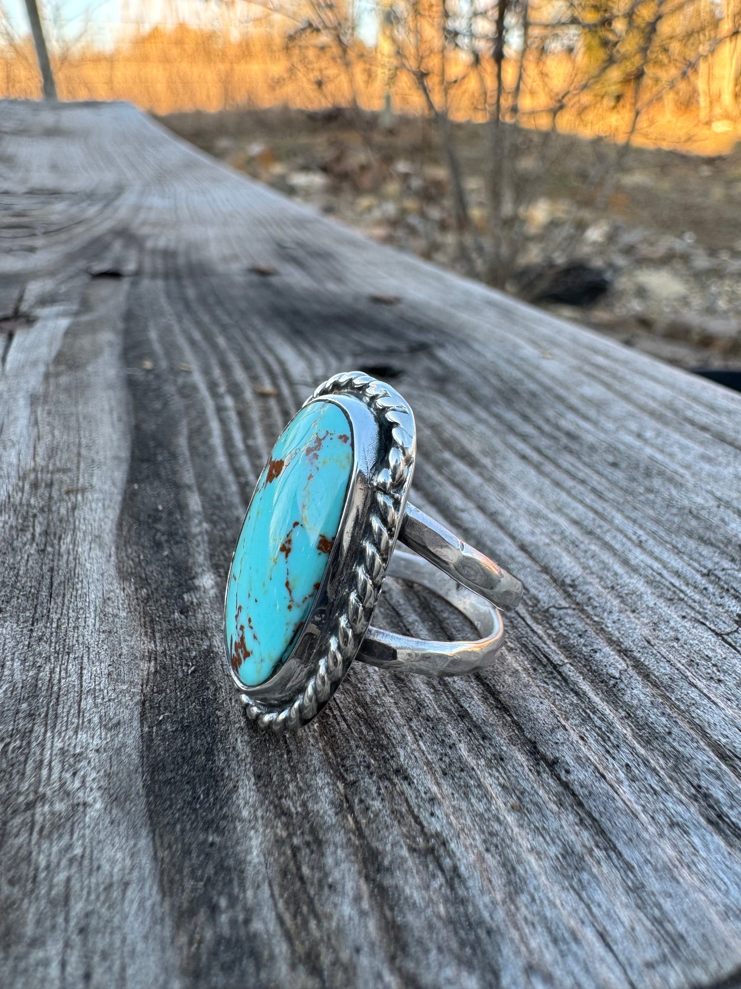 Light blue Tyrone Turquoise ring size 7