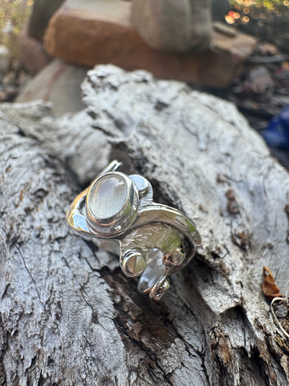 Moonstone Woodland Ring