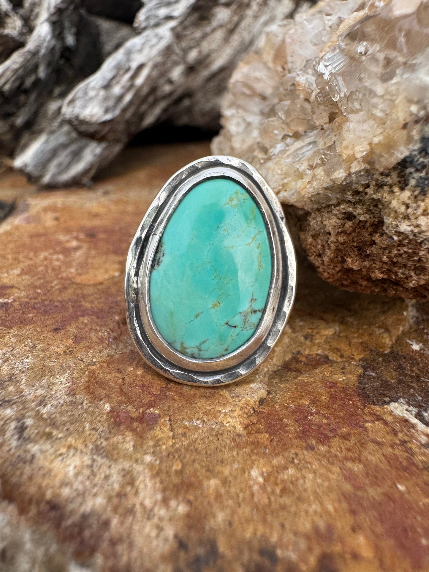 Tyrone Turquoise Statement ring size 7