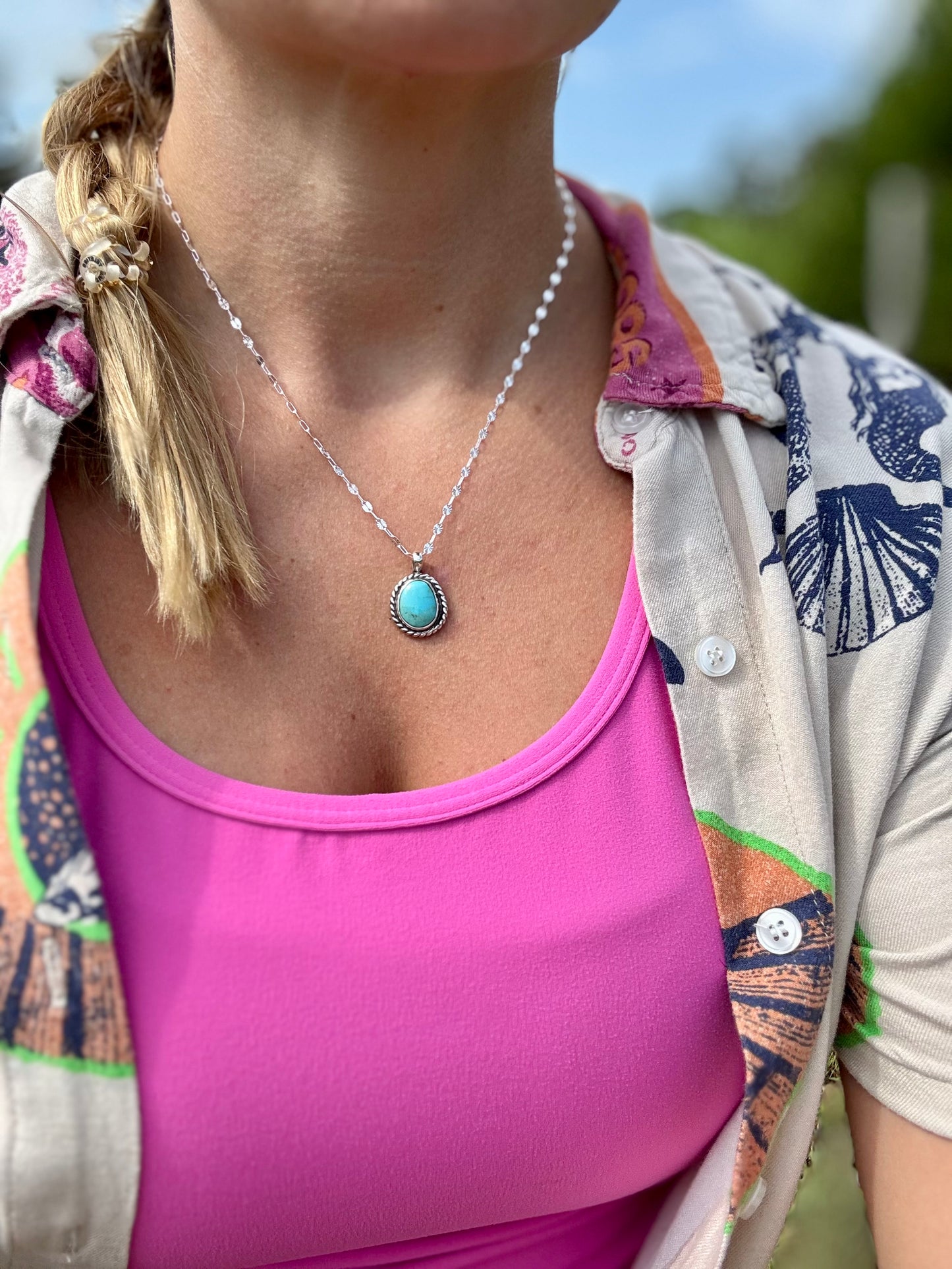 Campitos turquoise classic pendant