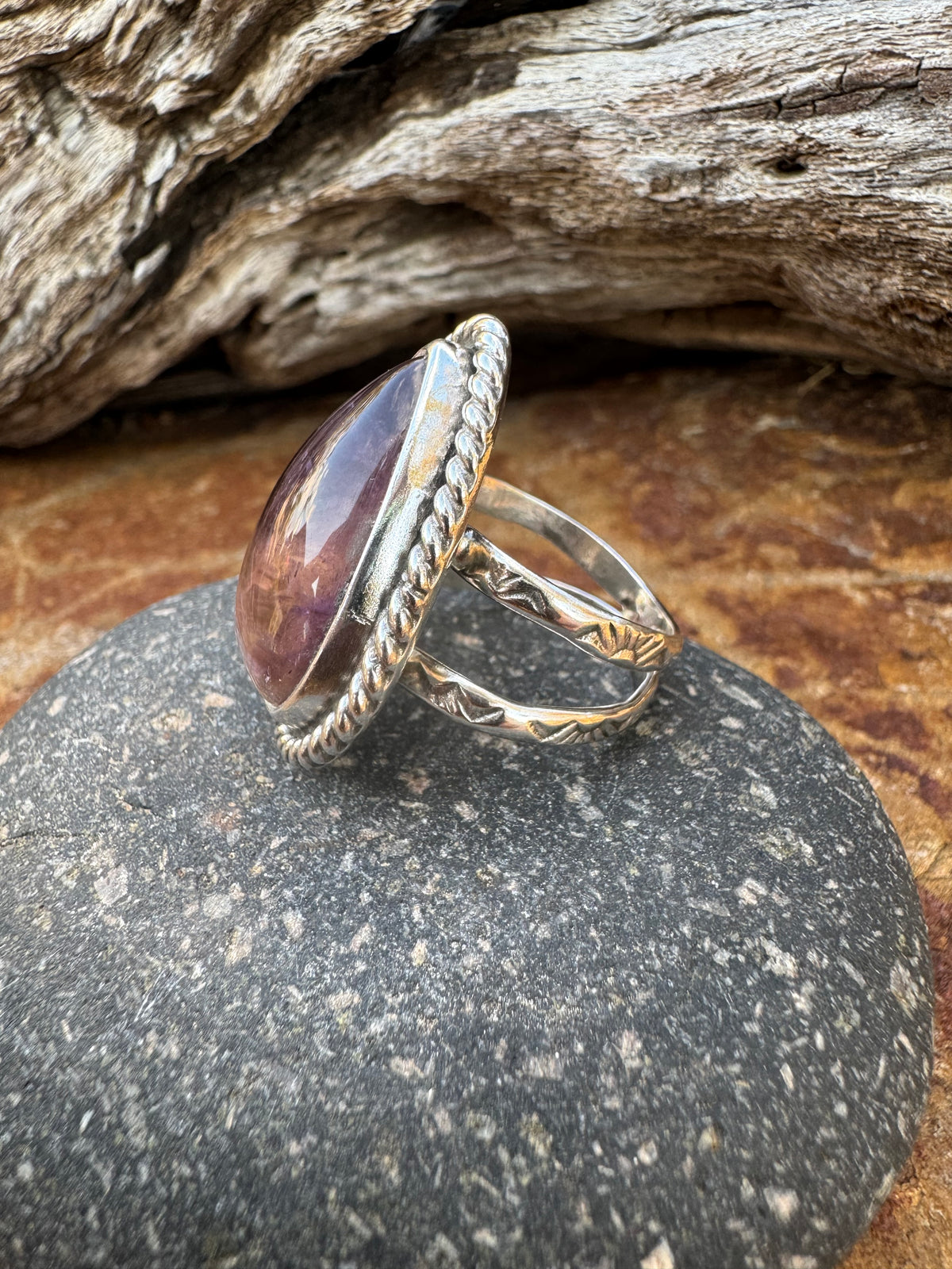 Ametrine Teardrop Ring size 9.5