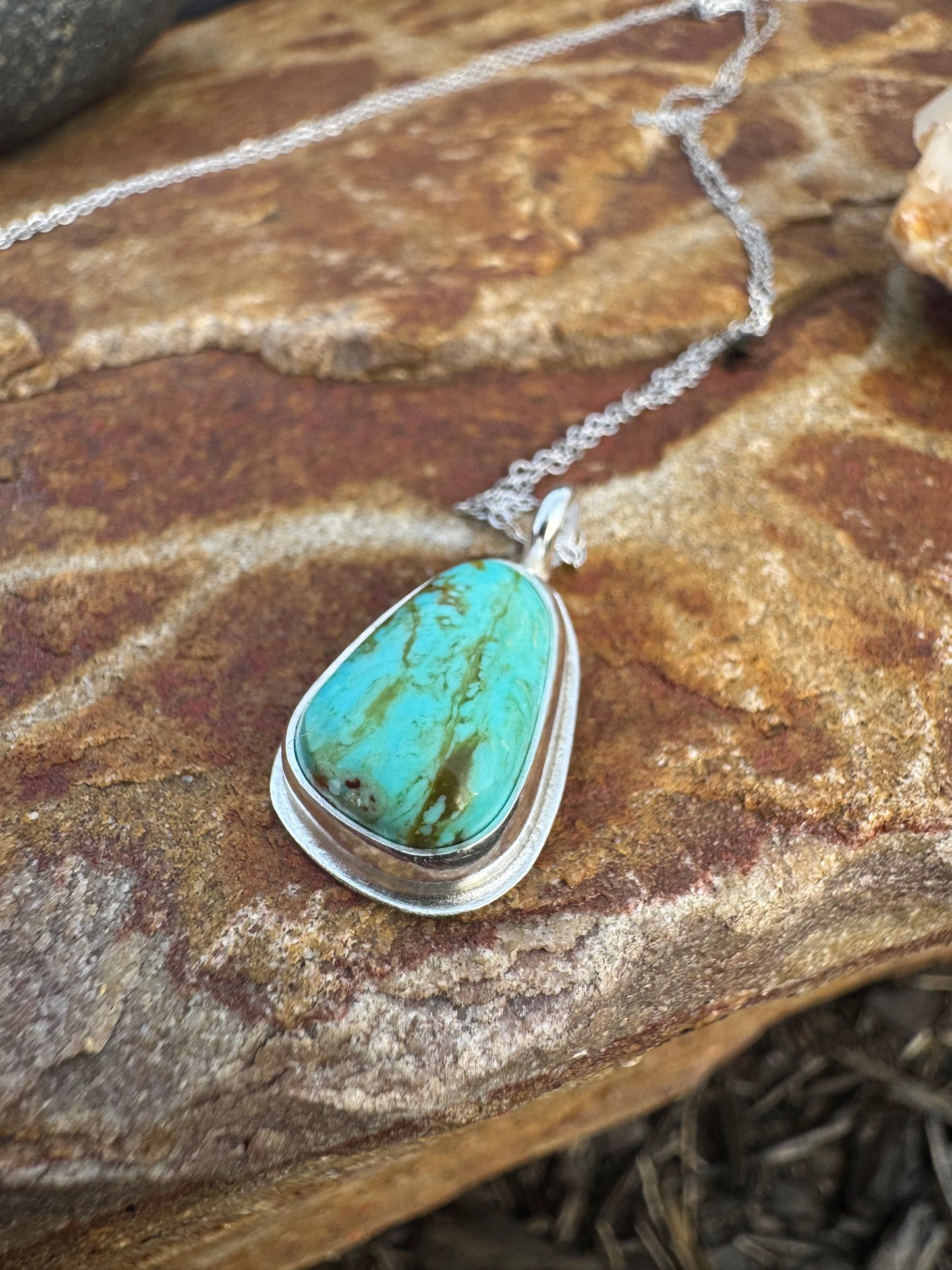 Tyrone turquoise dainty pendant