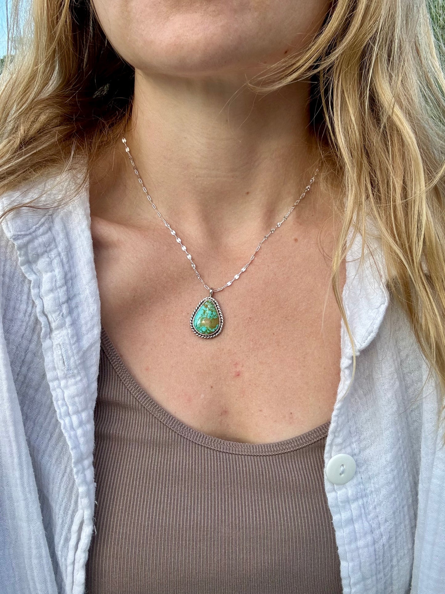 Pear-shaped Turquoise Pendant