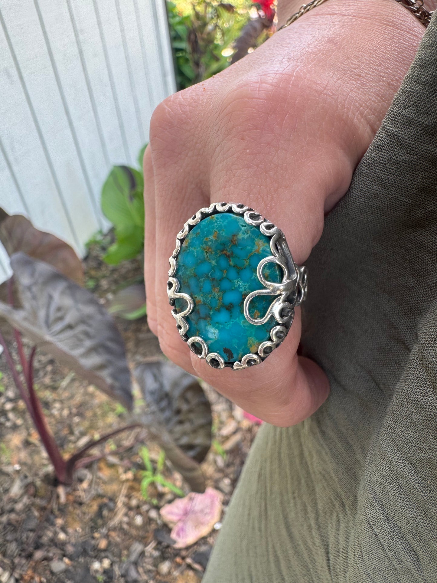 Tide and Time Turquoise ring size 6.5