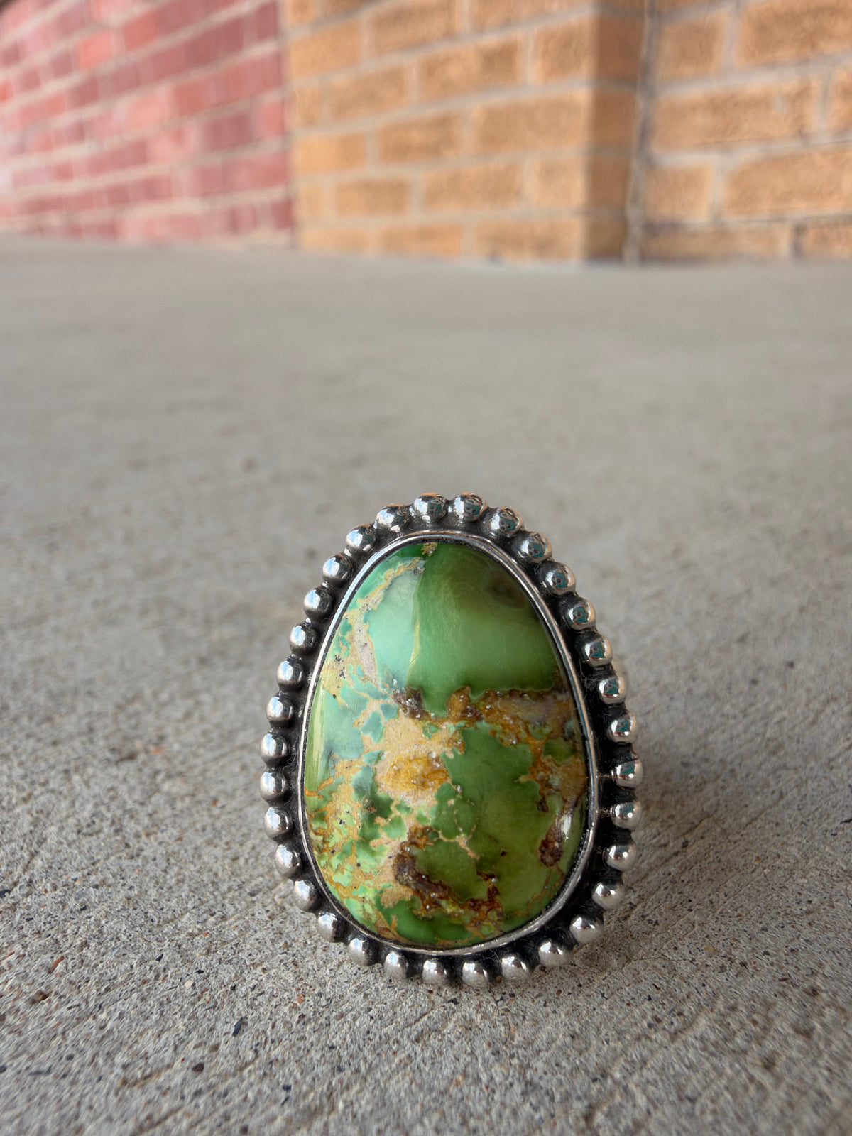 Sonoran Gold turquoise Bead Ring size 7