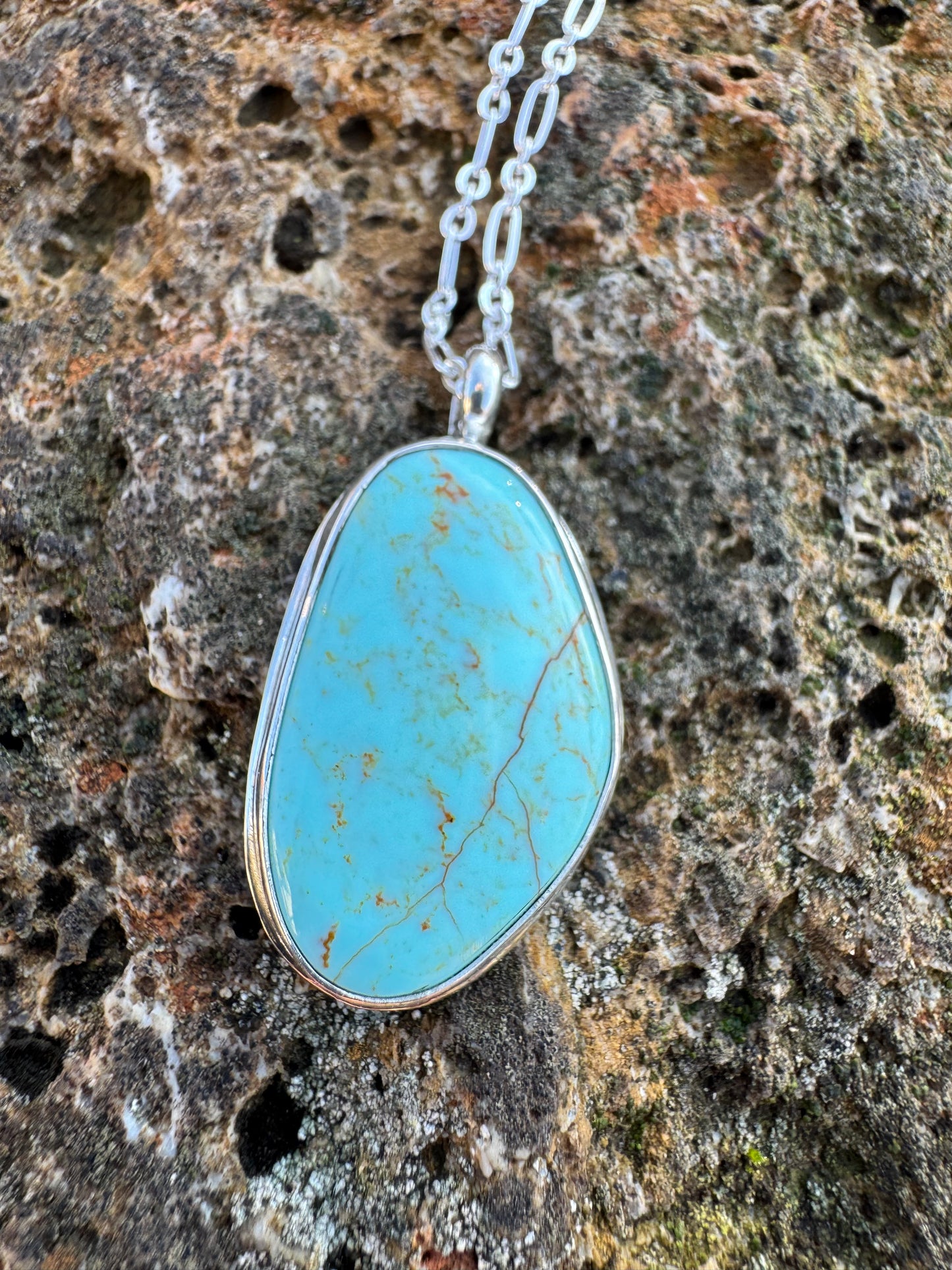 Tyrone Turquoise light blue pendant