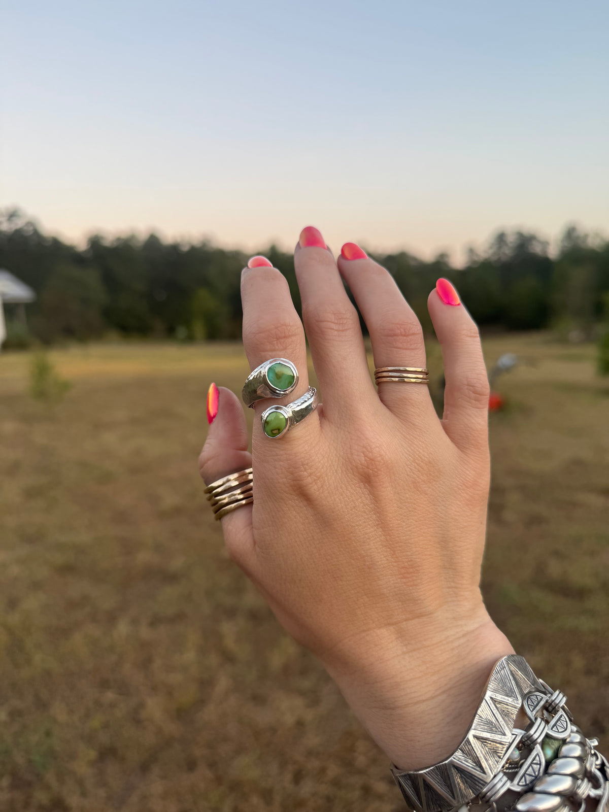 Earth and Stone Adjustable Ring