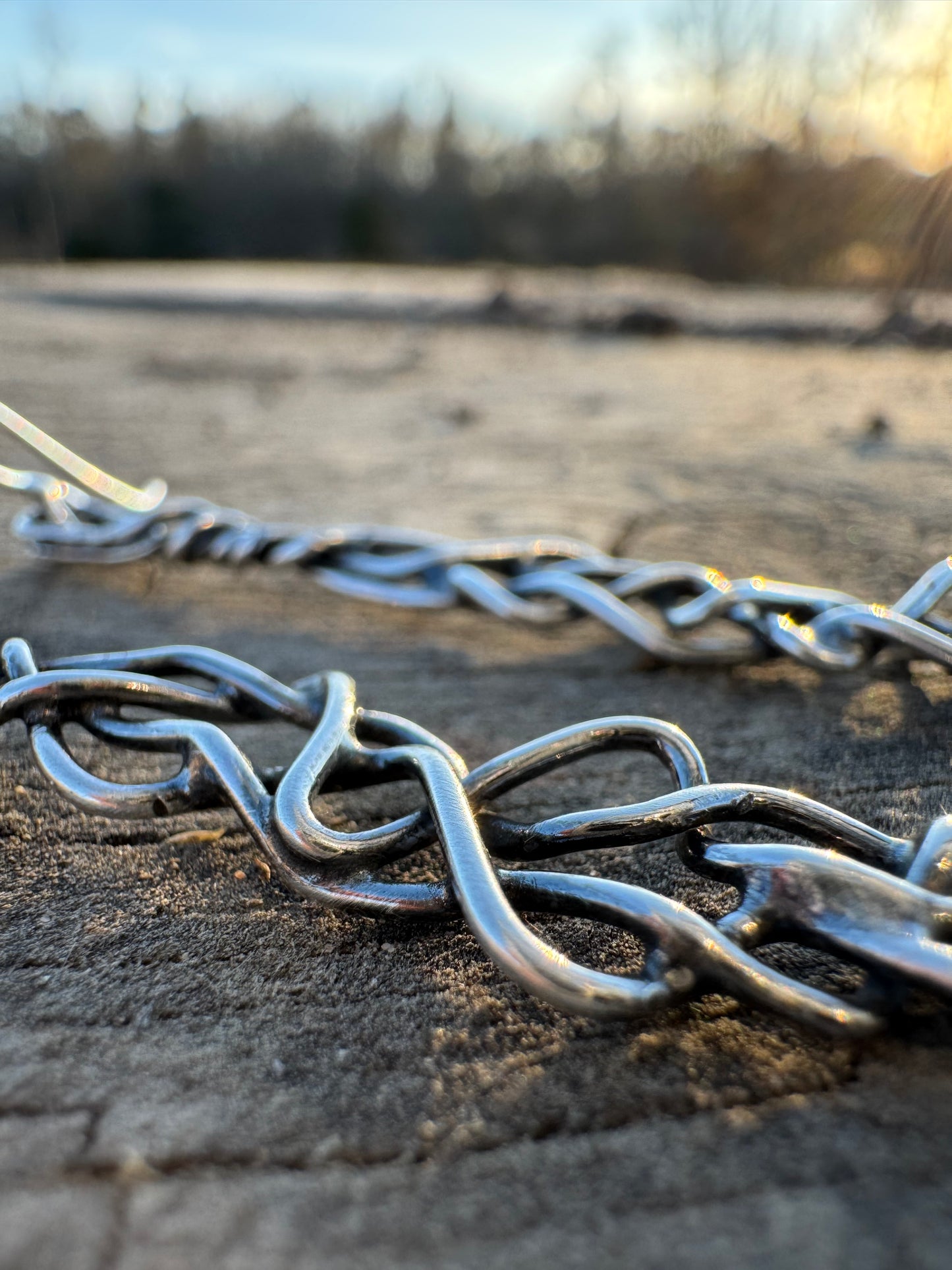 Twisted vines Sterling silver Earrings