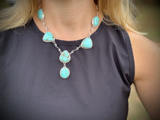 Tyrone Turquoise Statement necklace