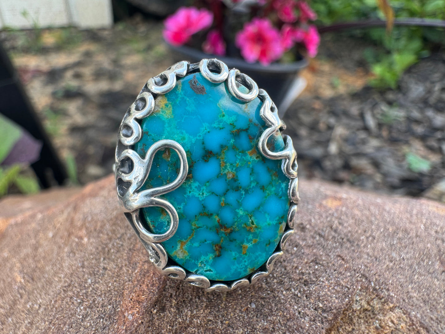 Tide and Time Turquoise ring size 6.5