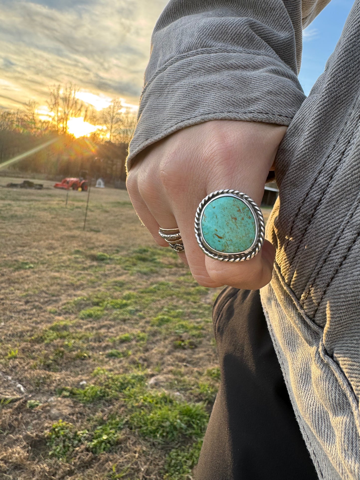 Tyrone turquoise ring size 7.25