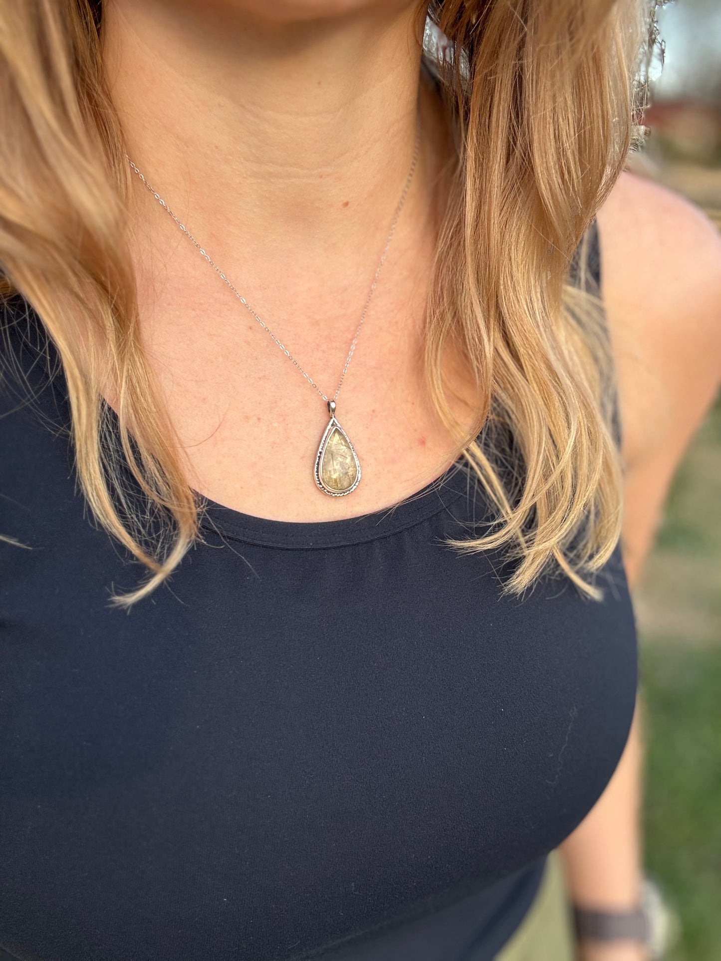 Rutilated quartz Necklace
