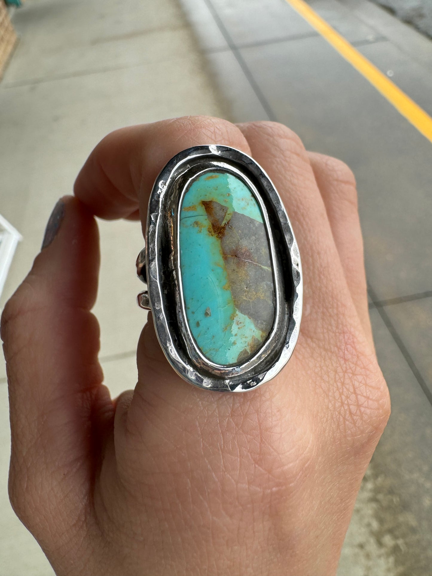 Desert Sky Kingman turquoise ring size 7.5