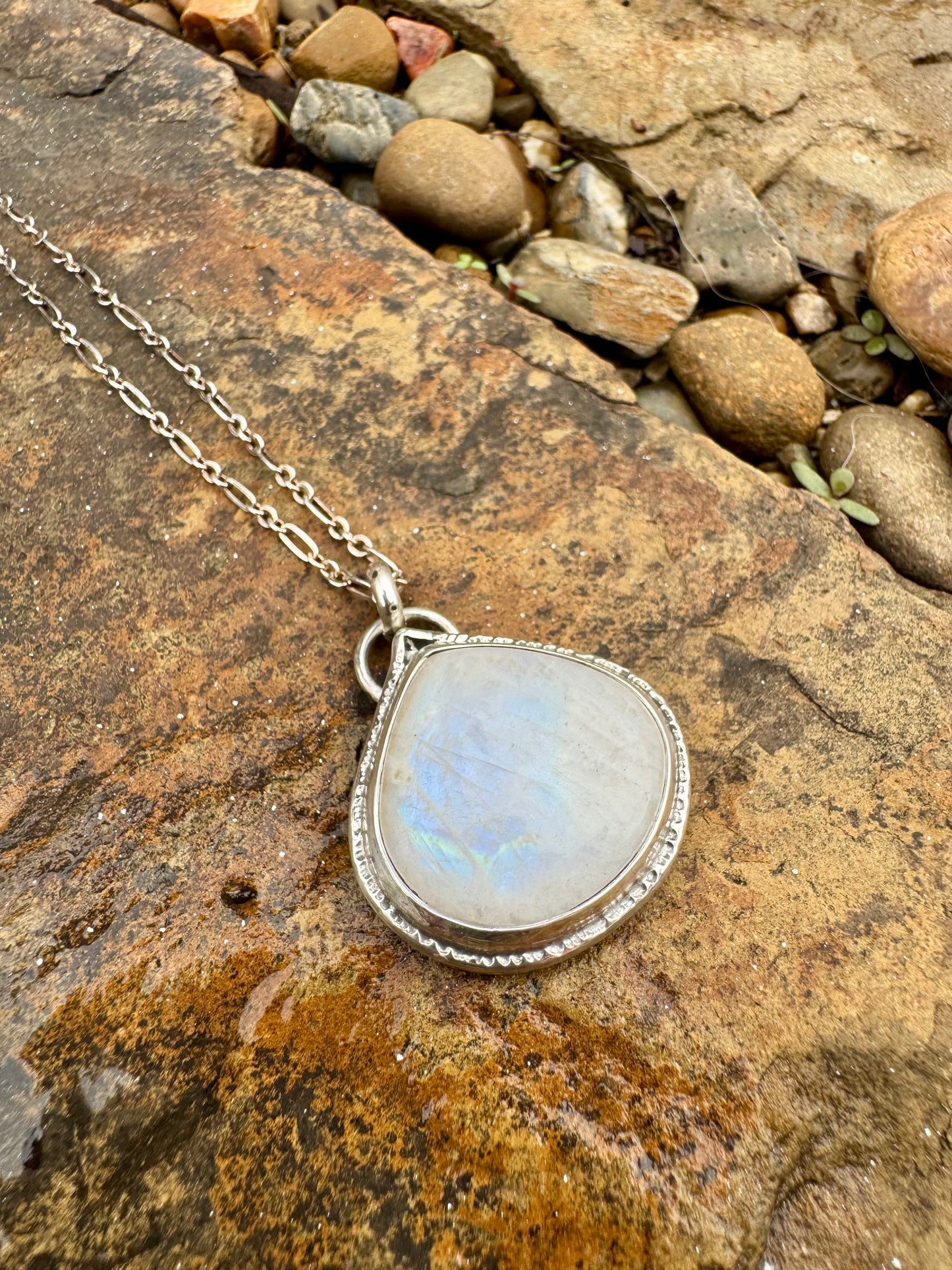 Moonstone Pear Pendant