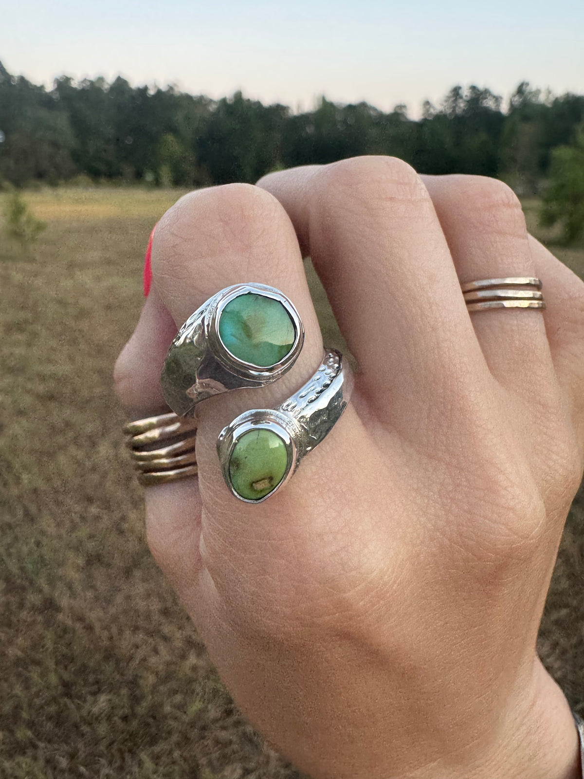 Earth and Stone Adjustable Ring