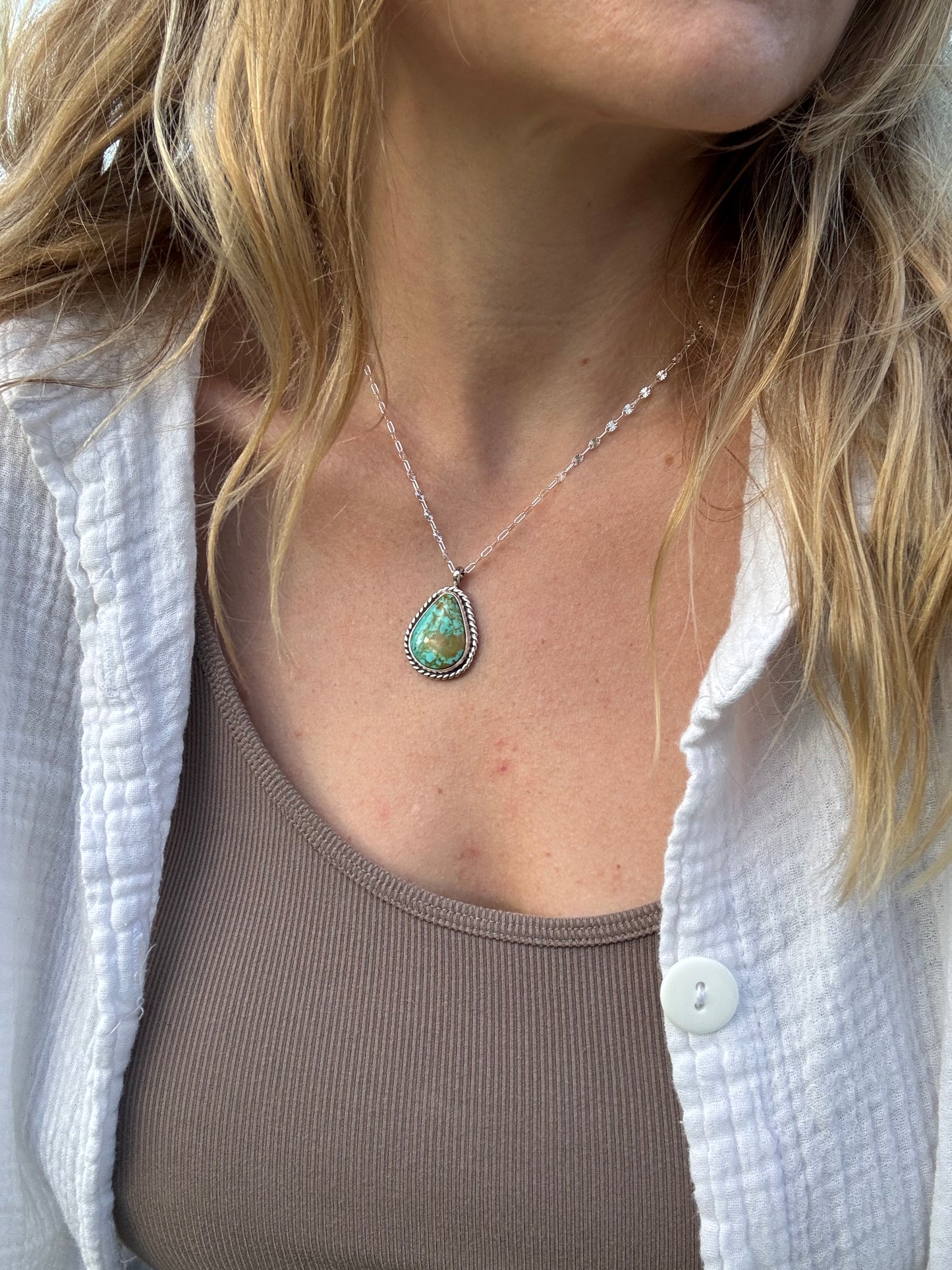 Pear-shaped Turquoise Pendant
