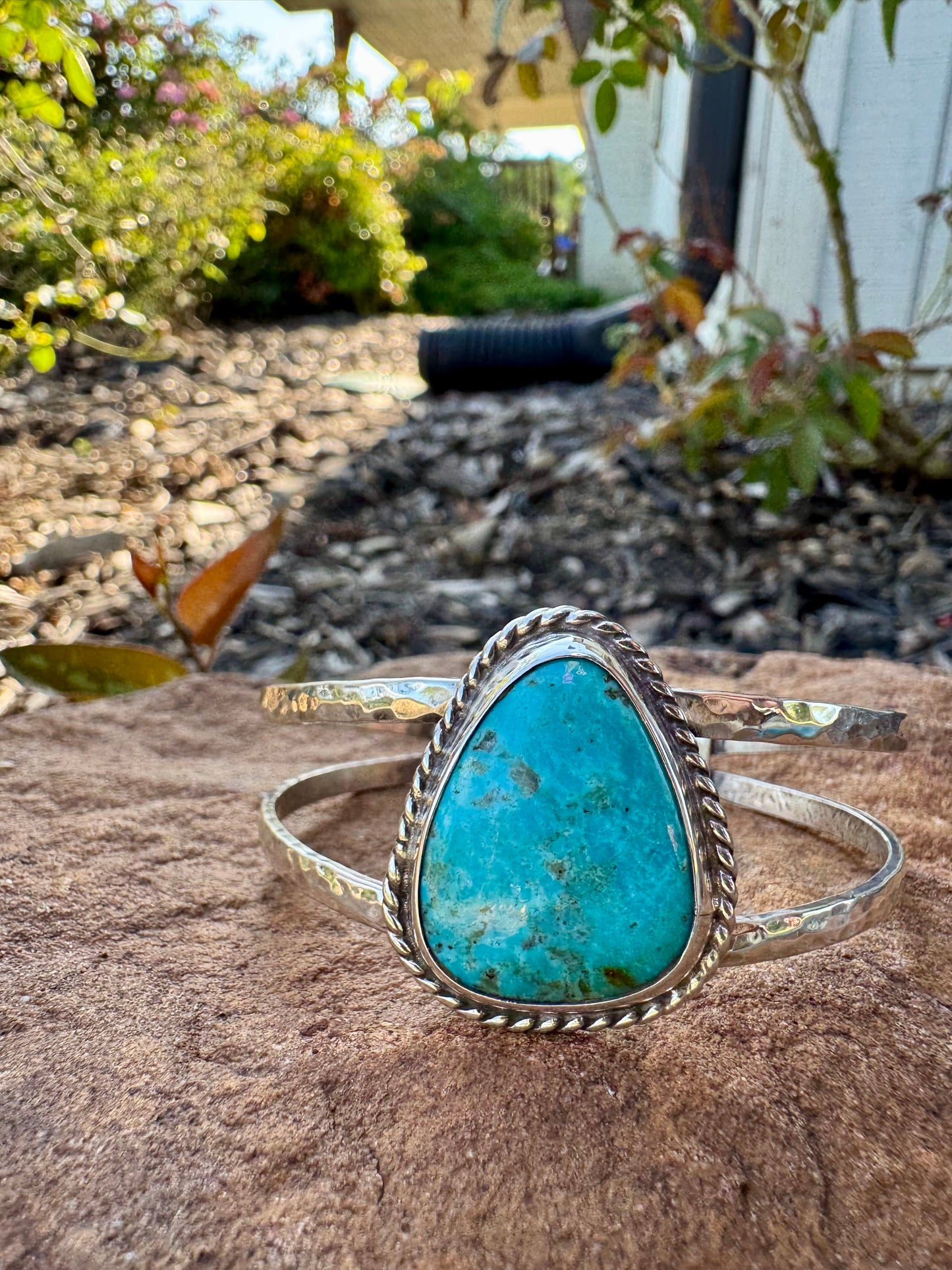 Kingman turquoise cuff bracelet