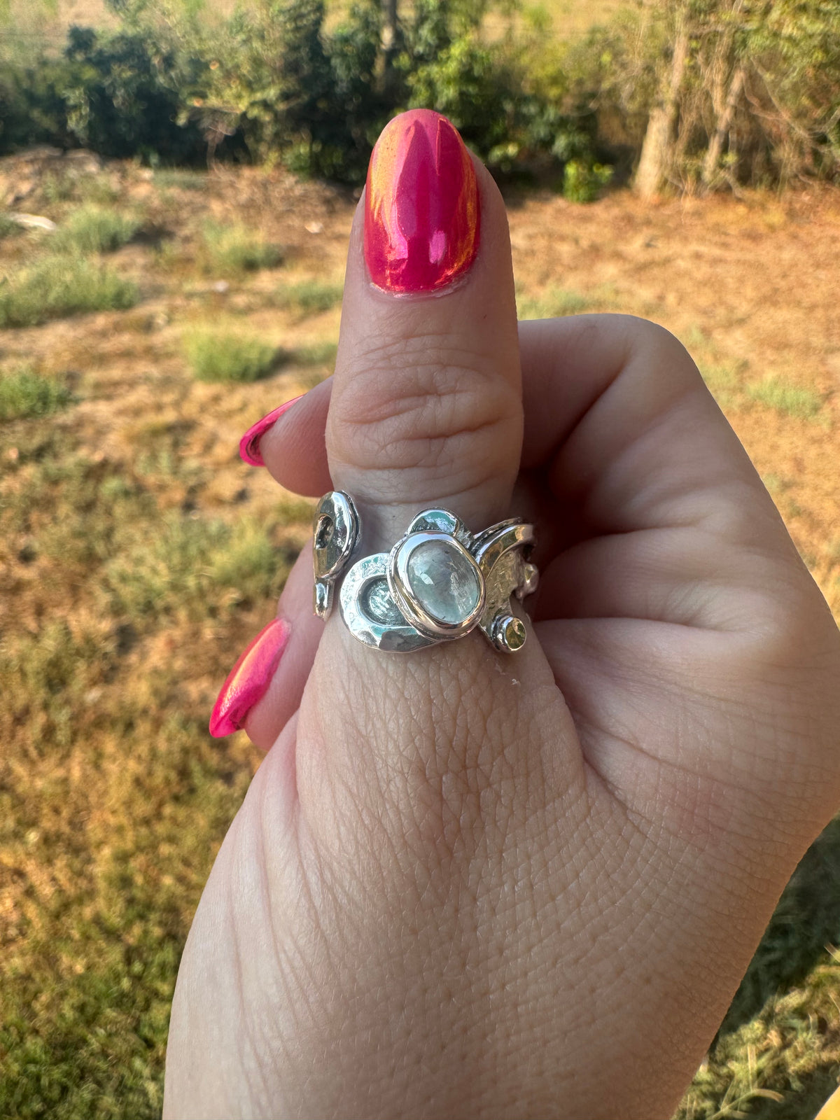 Moonstone Woodland Ring