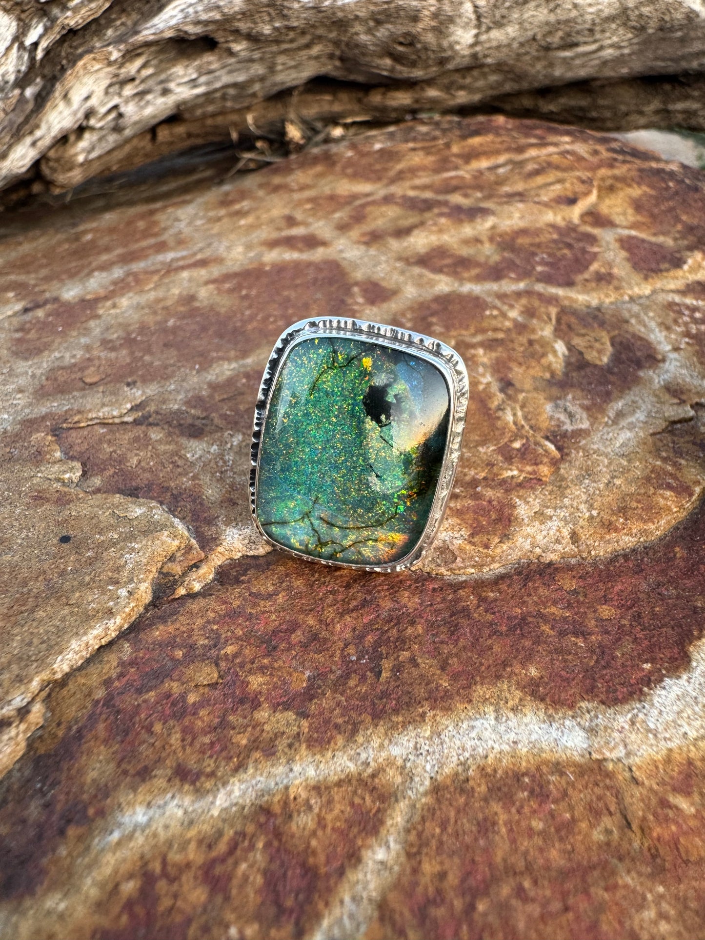Monarch Opal Doublet Ring size 7.5