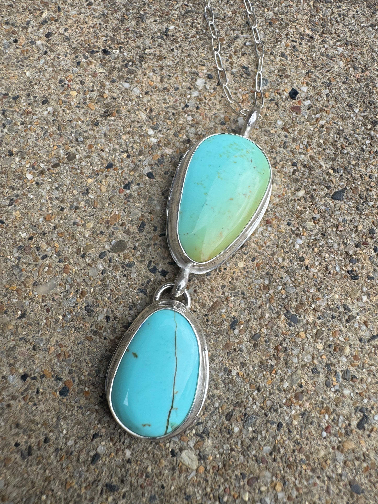 Polychrome Tyrone Turquoise pendant