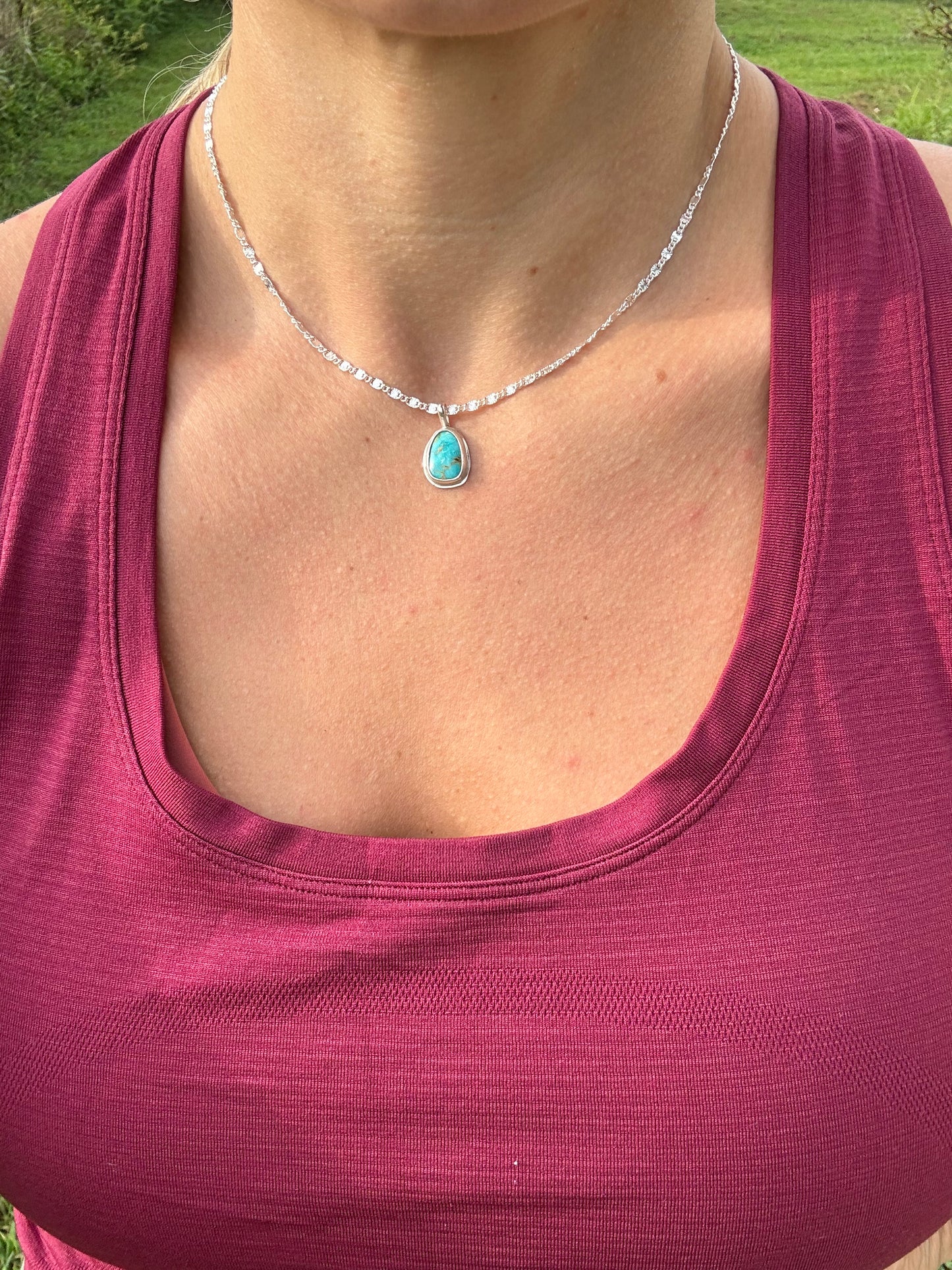 Mini turquoise pendant